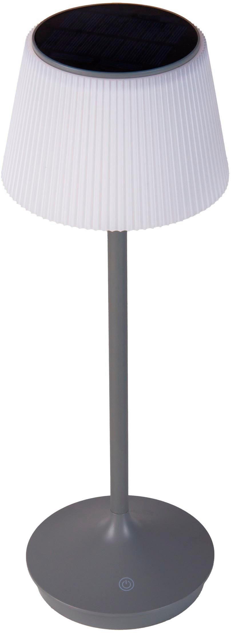 näve Led-tafellamp Zonne-lamp / acculamp "EMMI" Zonne-energie, accubedrijf, CCT, aanraaksensor, accutafellamp (1 stuk)