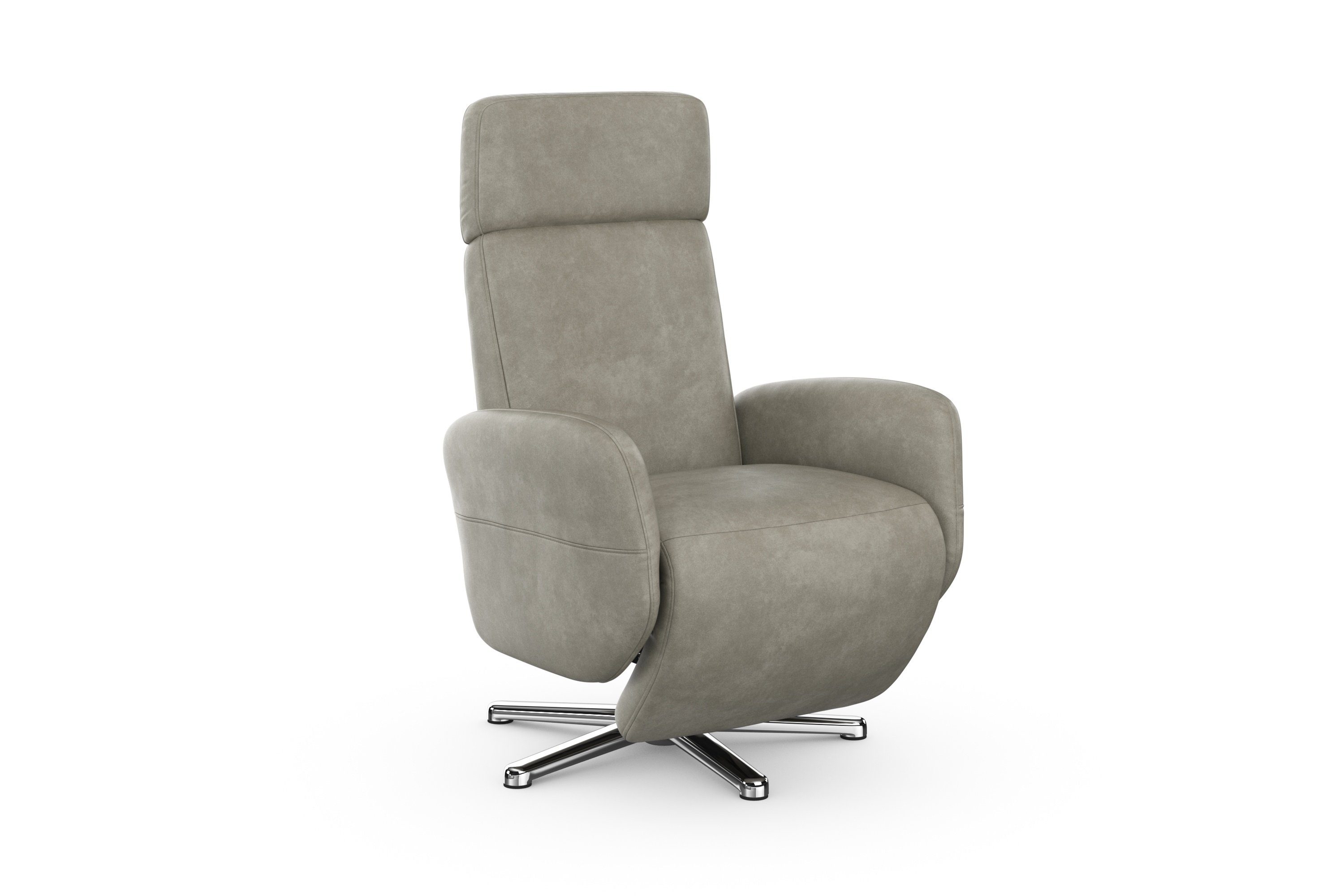 sit&more Relaxfauteuil Grenoble, incl. hoofdsteunverstelling en bekabelde afstandsbediening