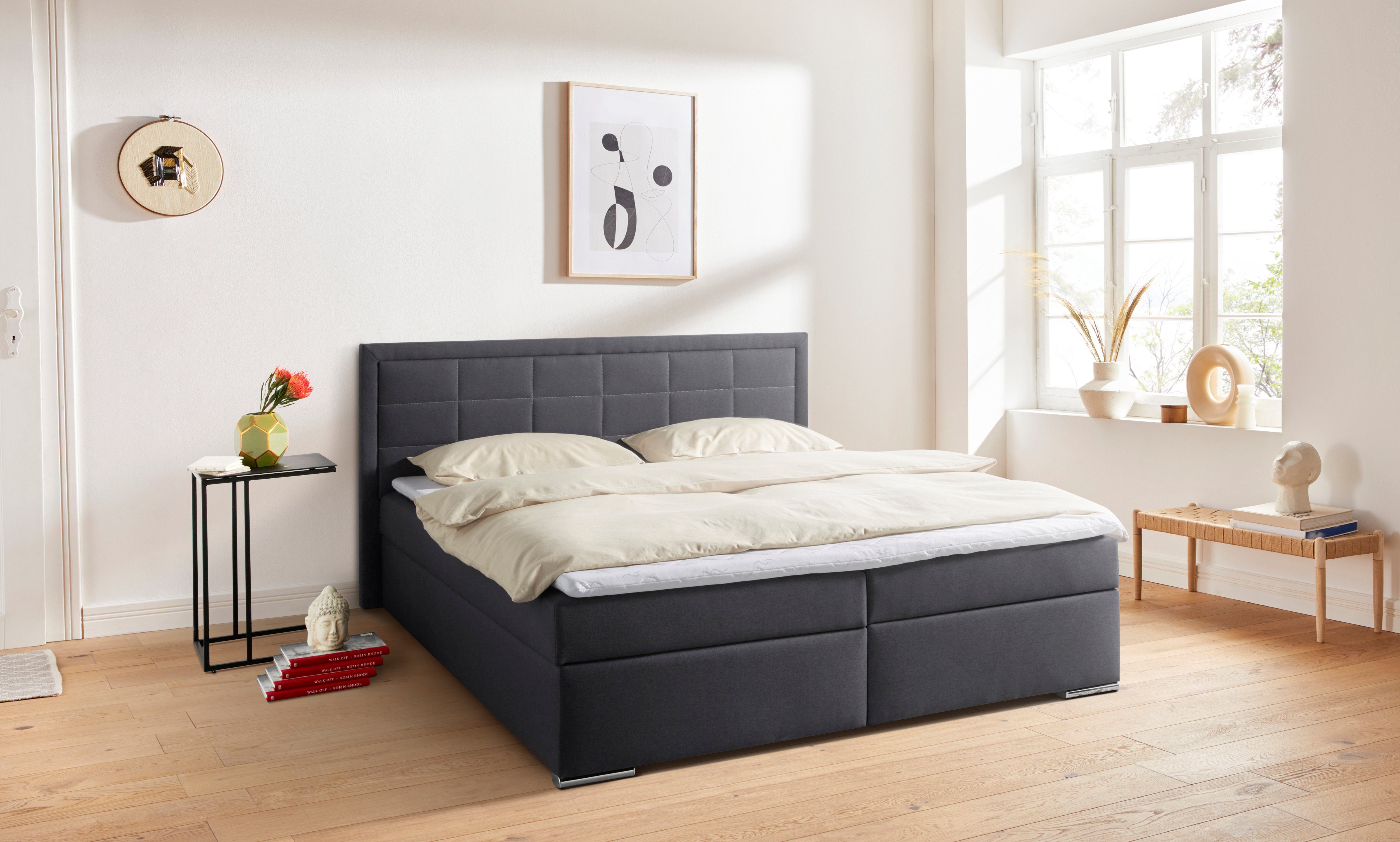 COLLECTION AB Boxspring Athena, OTTOs Choice, Topseller wahlweise mit Bettkasten inclusief topper bij uitvoering met matras, in hardheden h2, h3, h4