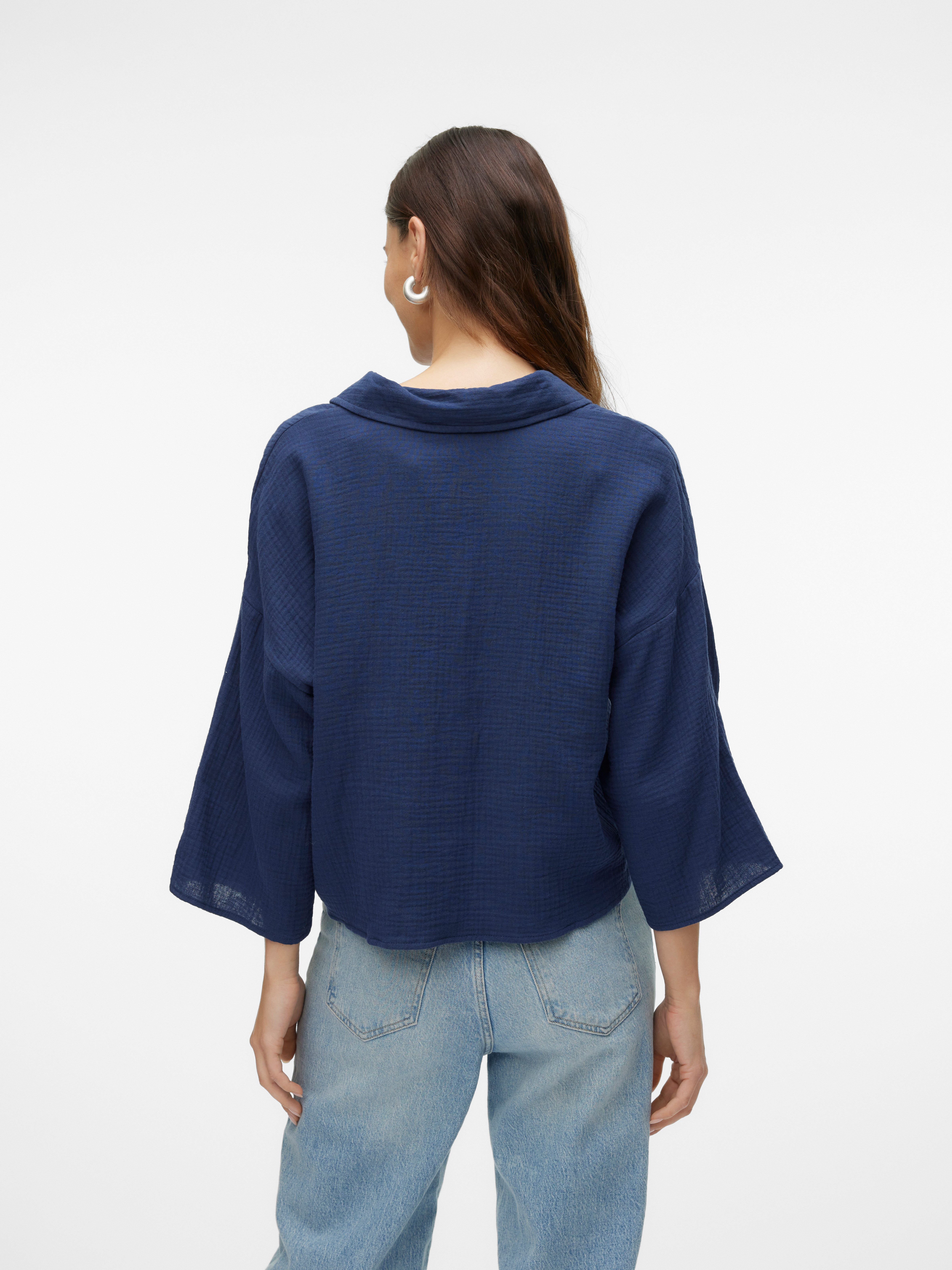 Vero Moda Overhemdblouse VMNATALI CROP SHIRT WVN NOOS