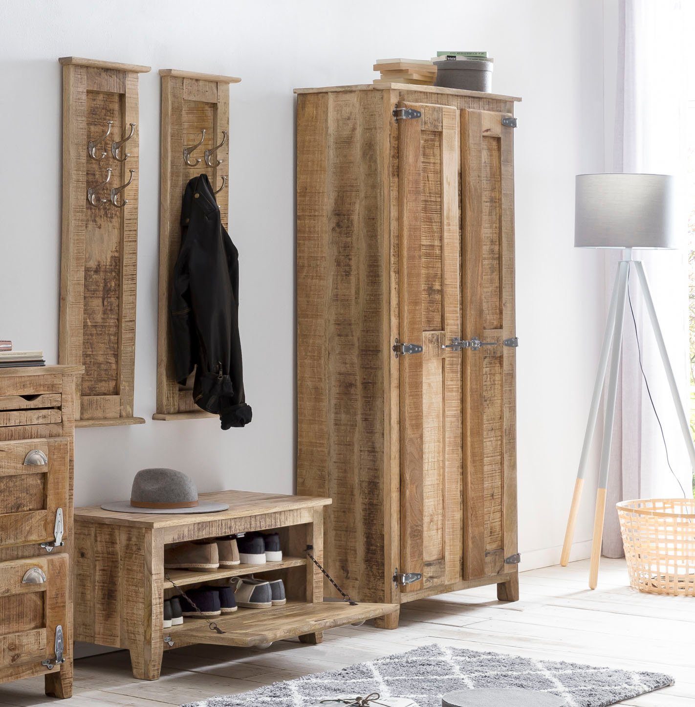SIT Halmeubelset Frigo (set, 4-delig) wandkapstokken beige