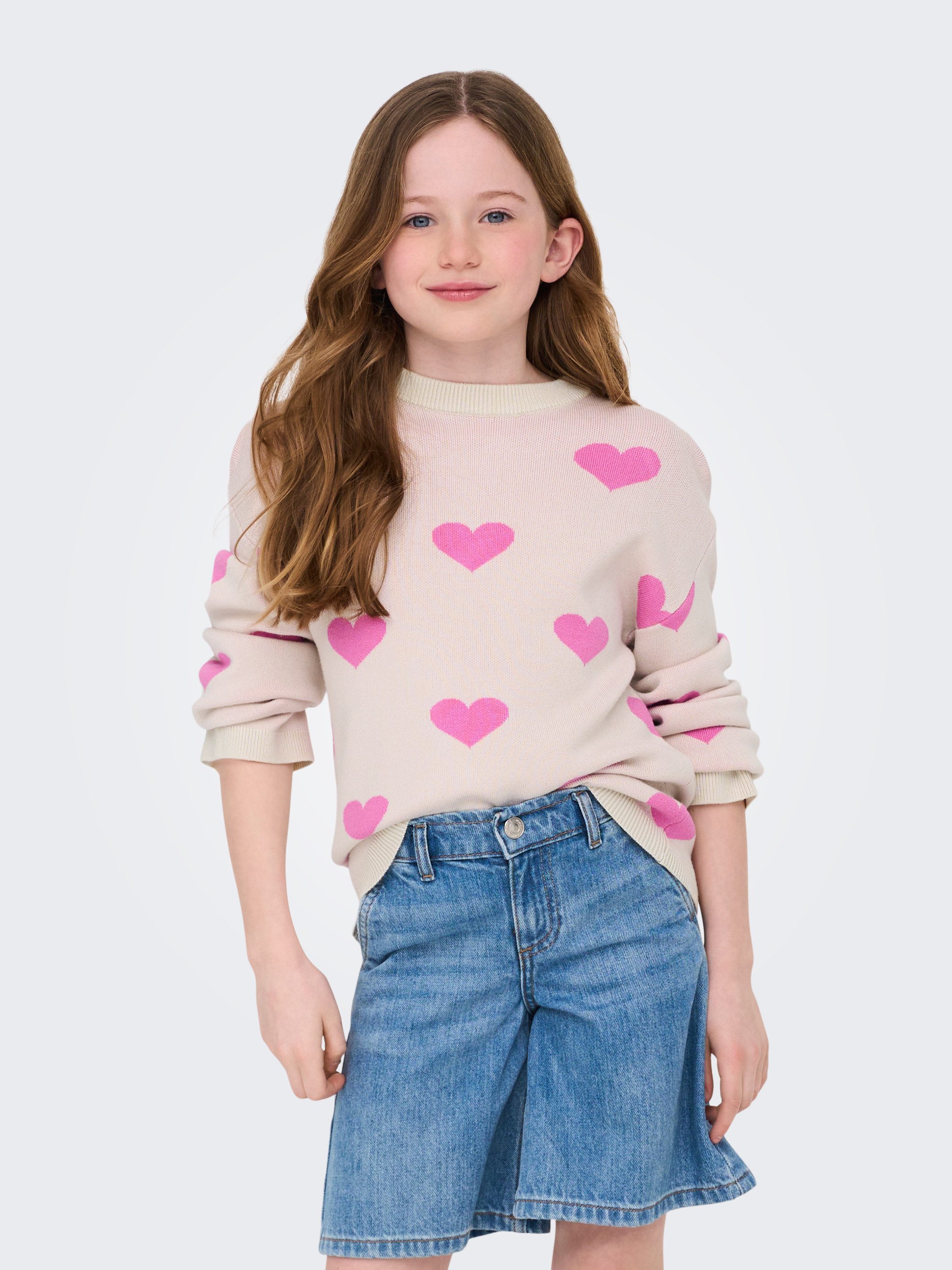 KIDS ONLY Trui met ronde hals KOGMONTANA LS JQ LOOSE O-NECK CP KNT