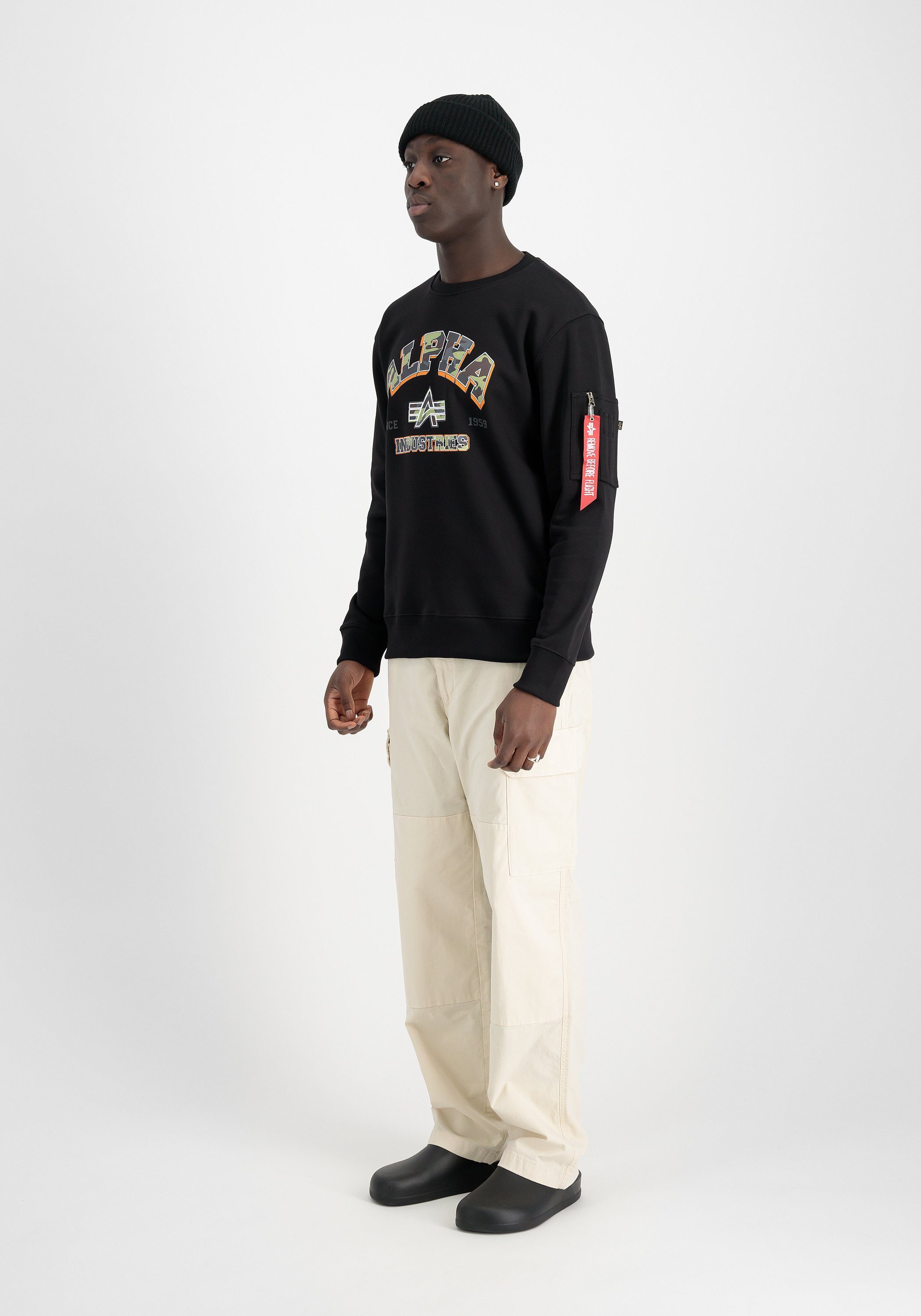 Alpha Industries Sweater ALPHA INDUSTRIES Men - Sweatshirts College Camo Sweater