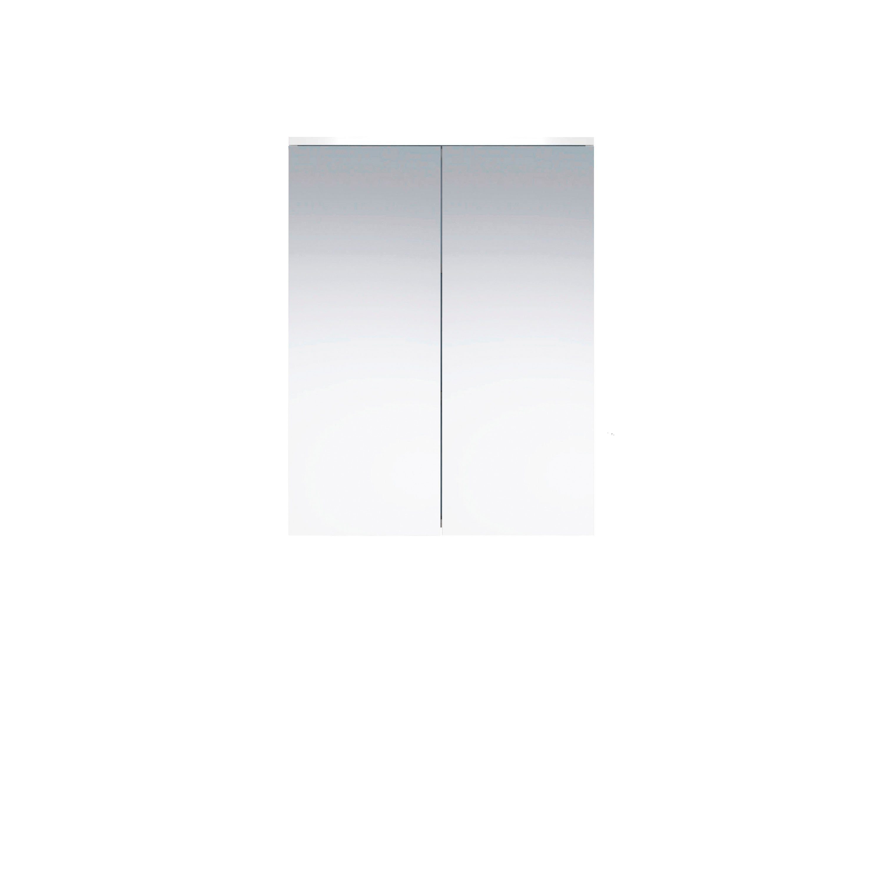 welltime Spiegelkast Praag Badspiegel in wit hoogglans - afmetingen (B/D/H) 60/18/78 cm (1 stuk)