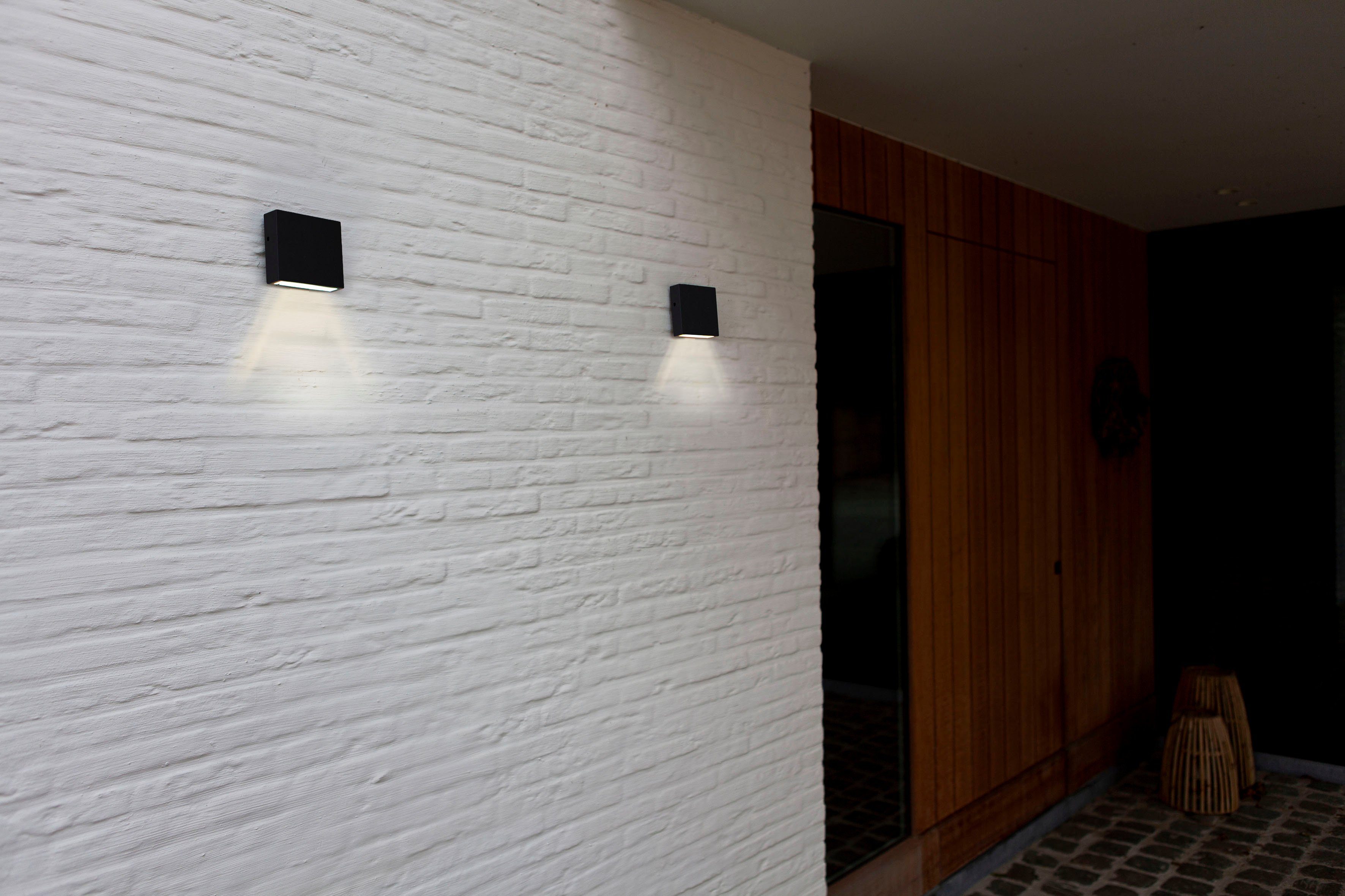 LUTEC Ledwandlamp voor buiten GEMINI XF (1 stuk)