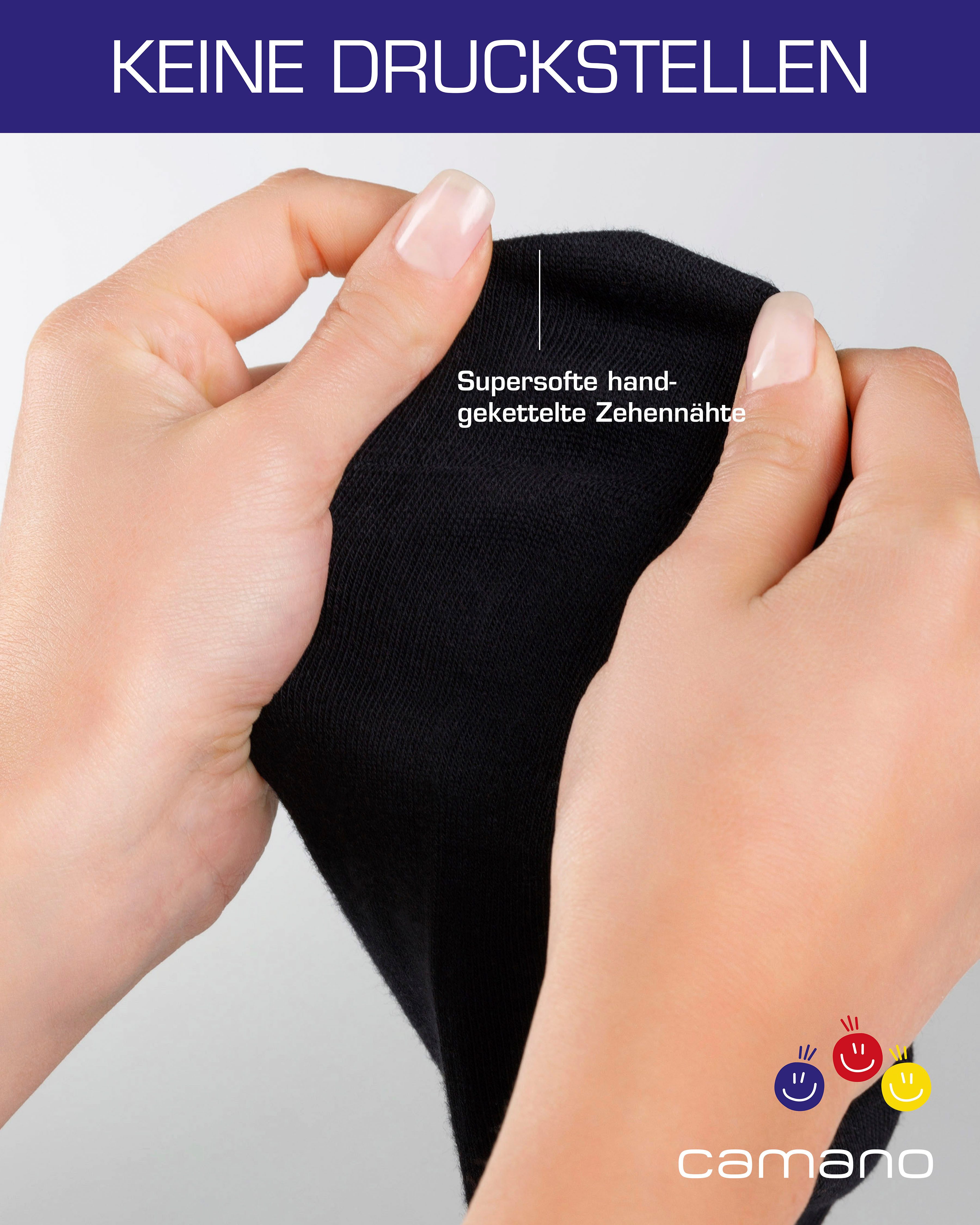 Camano Sokken CA-Soft met comfortband en gepolsterde teen-/hielzone (6 paar)