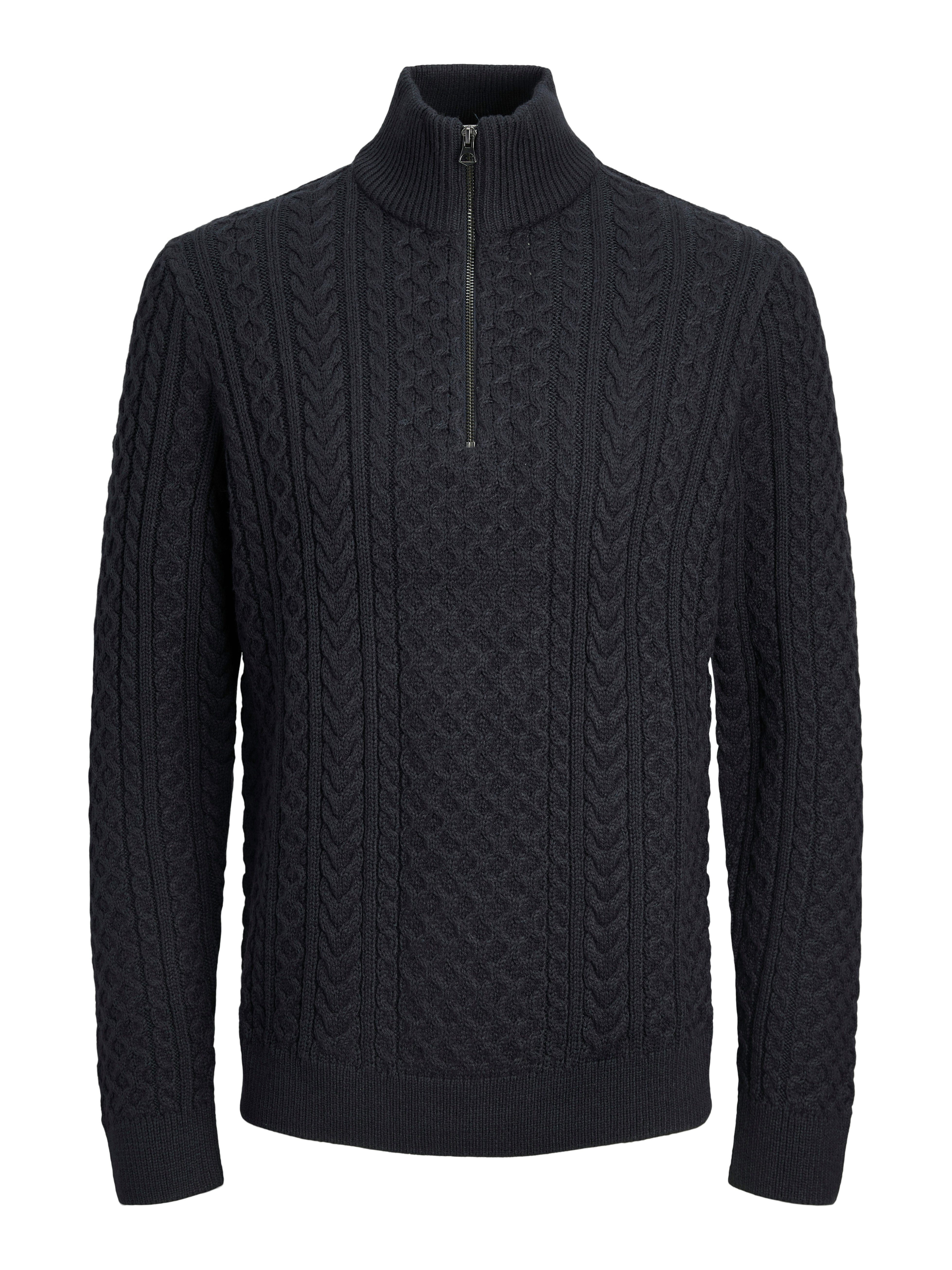 Jack & Jones Schipperstrui JPRBLUSEAN KNIT CABLE HALF ZIP SN