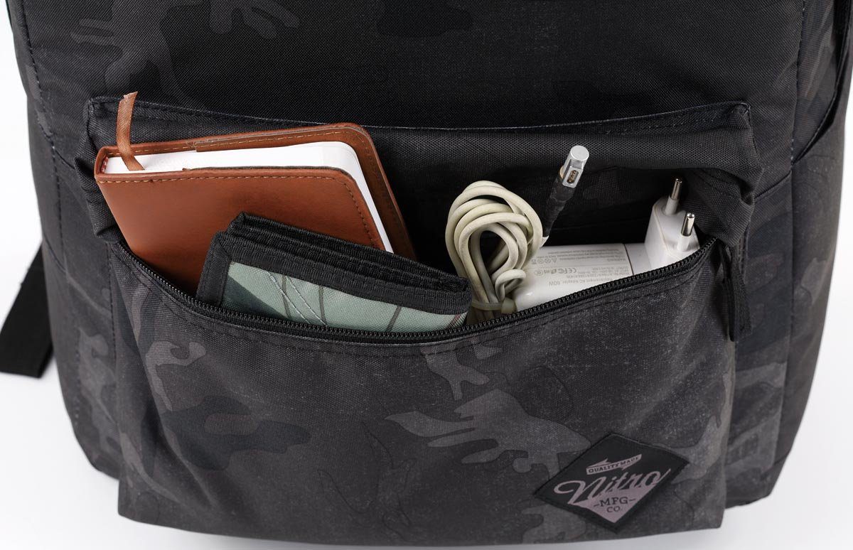 NITRO Vrijetijdsrugzak Urban Plus Daypack, streetpack in retro-stijl, alledaagse rugzak, schoolrugzak
