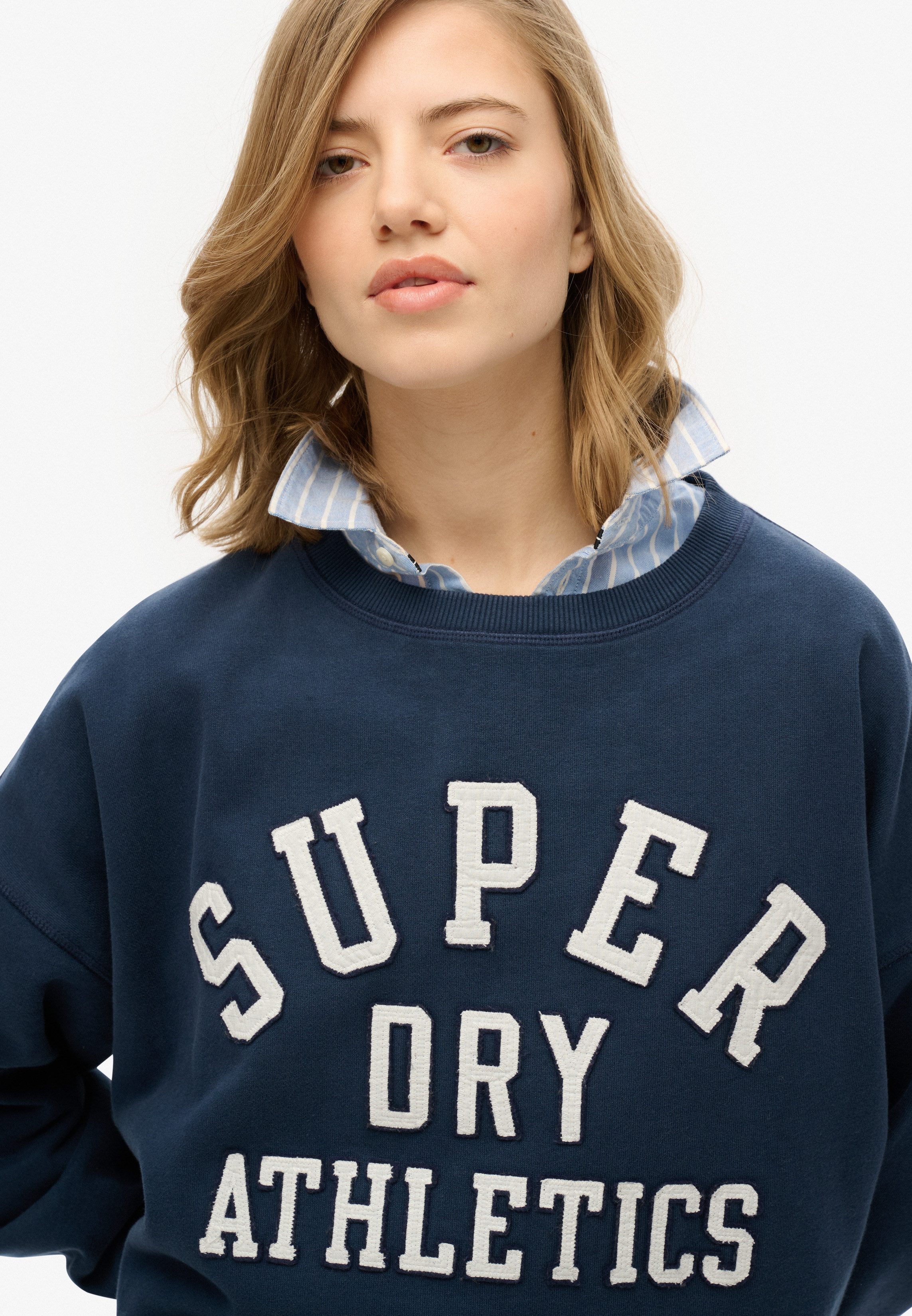 Superdry Sweatshirt Ath Ess Relaxed Applique Crew