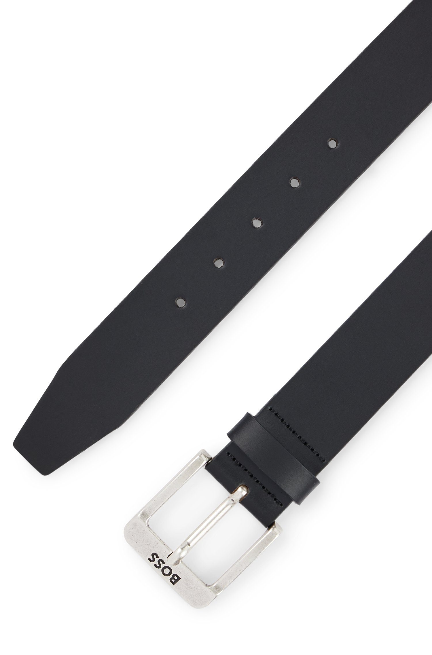 Boss Leren riem Jemio_Sz40 met boss-opdruk