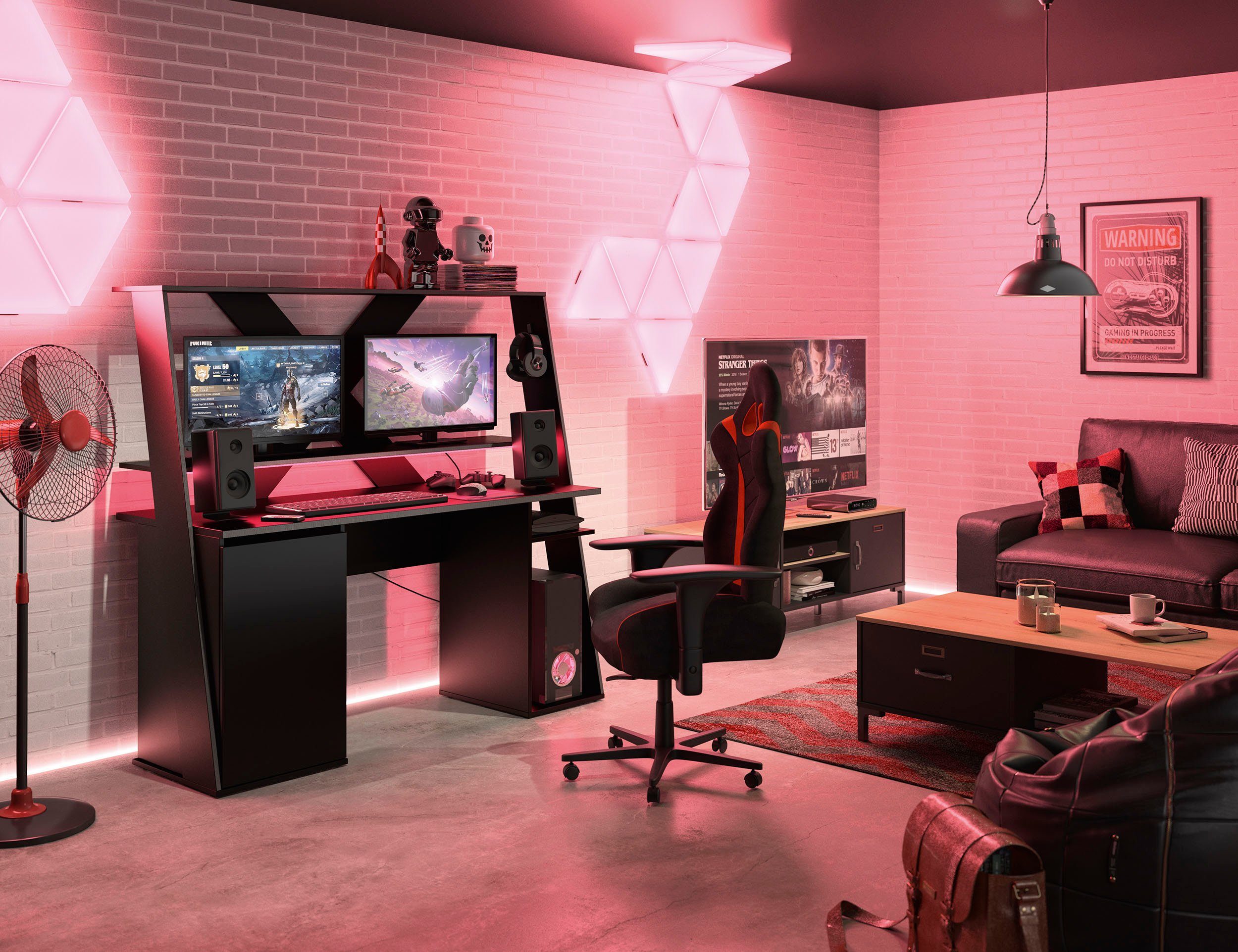 Gami Gamingtafel AXYON Alles vindt zijn plek (1 stuk) bureaus