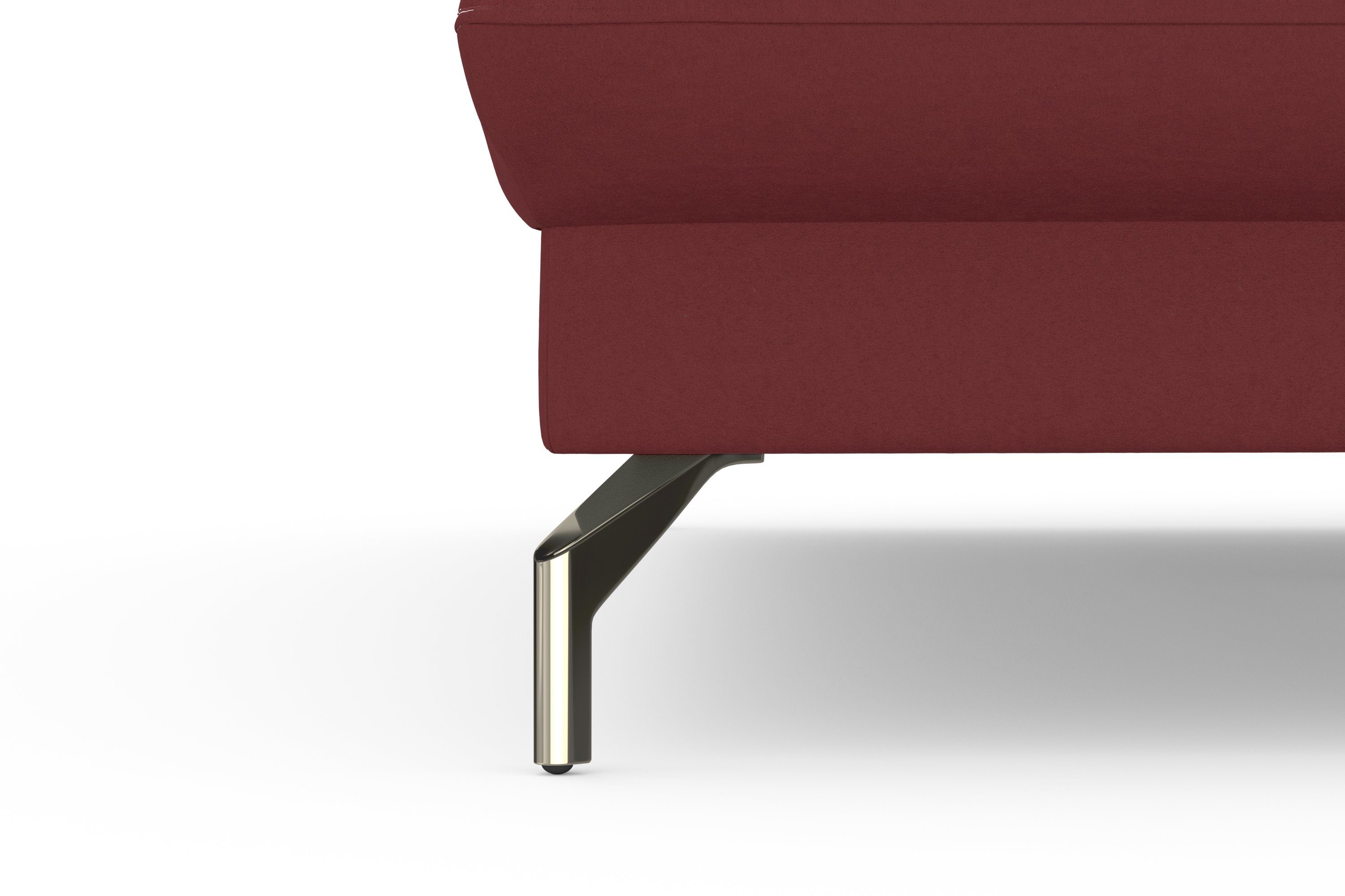 sit&more Hoekbank Fashion L-vorm naar keuze met verstelbare hoofdsteun, uittrekzitting, motorisch, nikkel poten