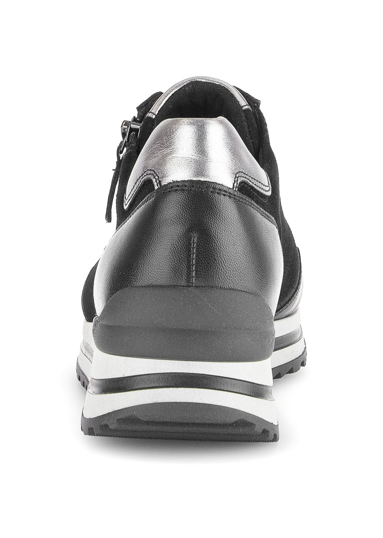 Gabor Sneakers met sleehak Turijn , vrijetijdsschoen, halfschoen, veterschoen, gepolsterde schacht, h-breedte
