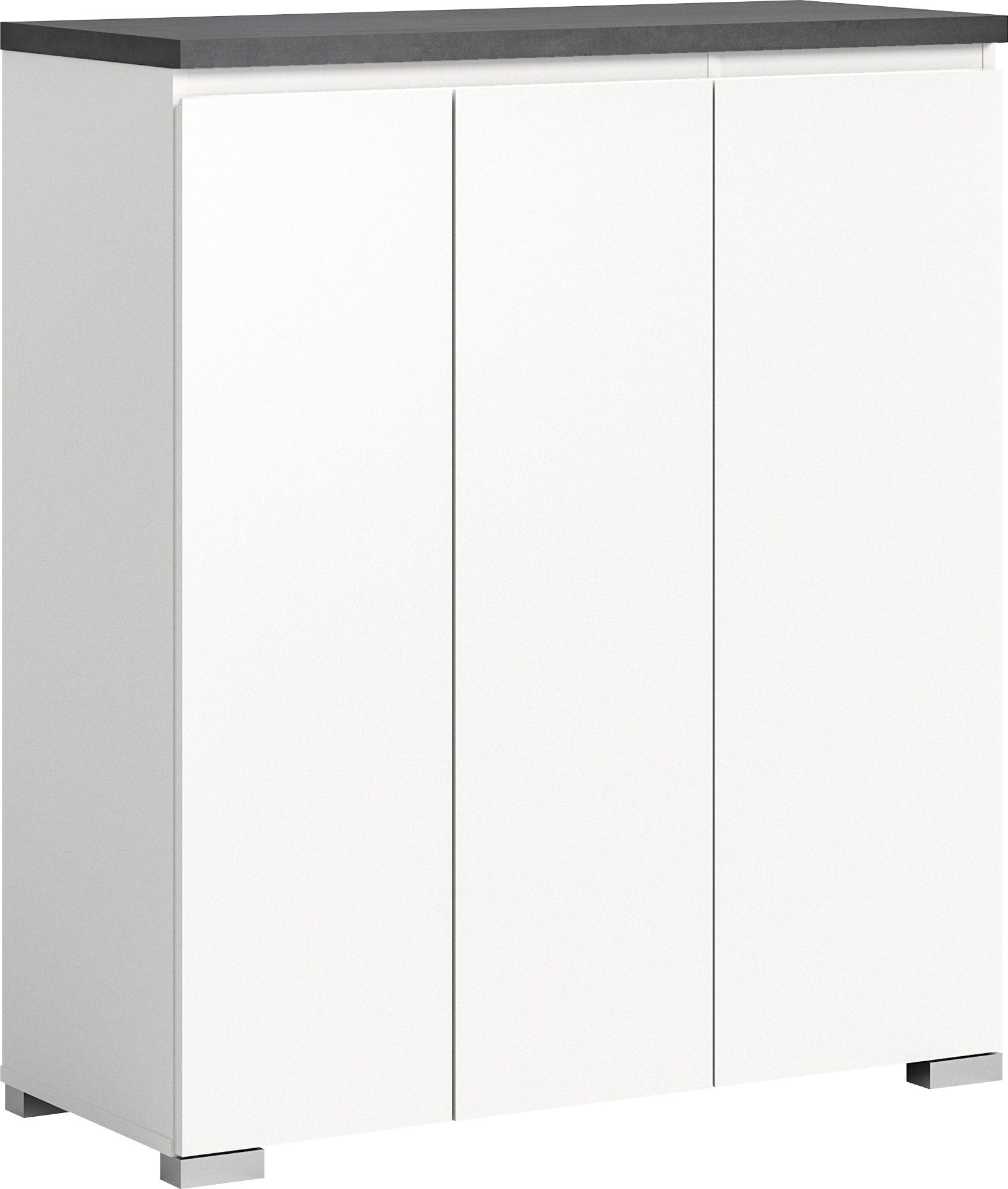 INOSIGN Schoenenkast Skoskap, Diepte 40 cm, 3 Deuren, 10 Vakken, 8 Planken Plaats voor ca. 17 paar schoenen, commode, schoenenkast, schoenenrek
