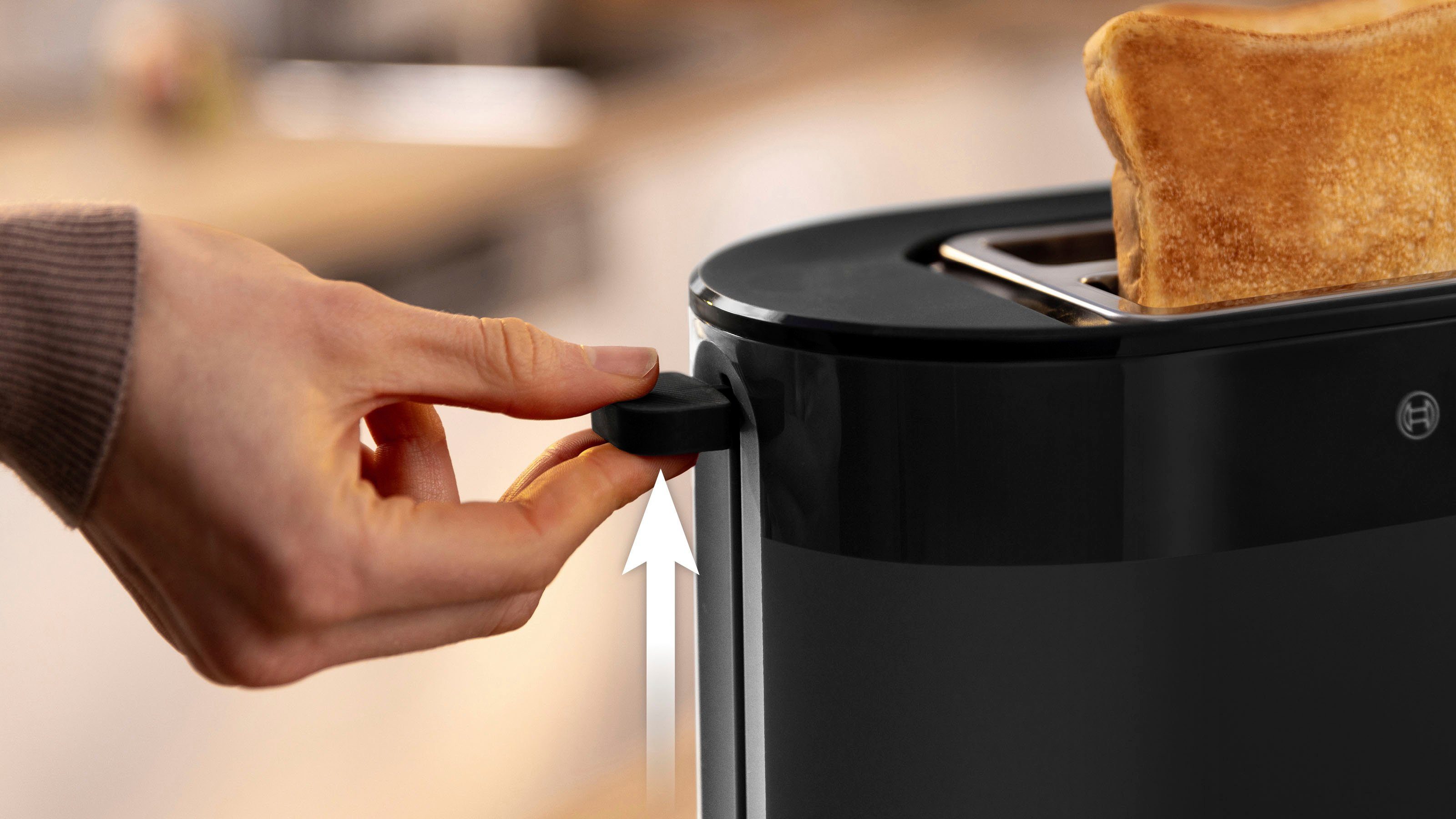 BOSCH Toaster MyMoment TAT2M123 geïntegreerde opzet voor broodjes, ontdooi-functie, brood centreren, auto off