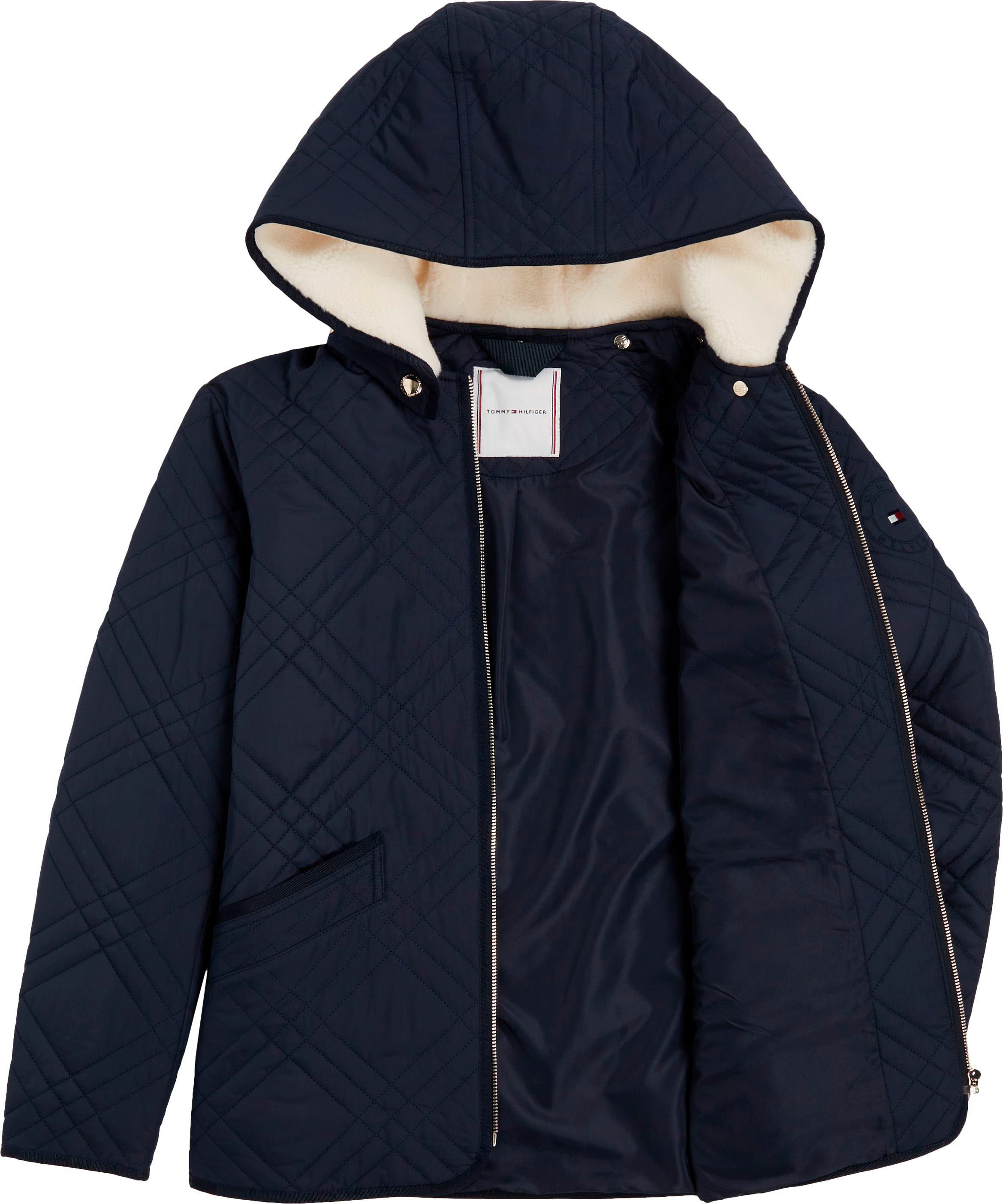 Tommy Hilfiger Gewatteerde jas met merklabel