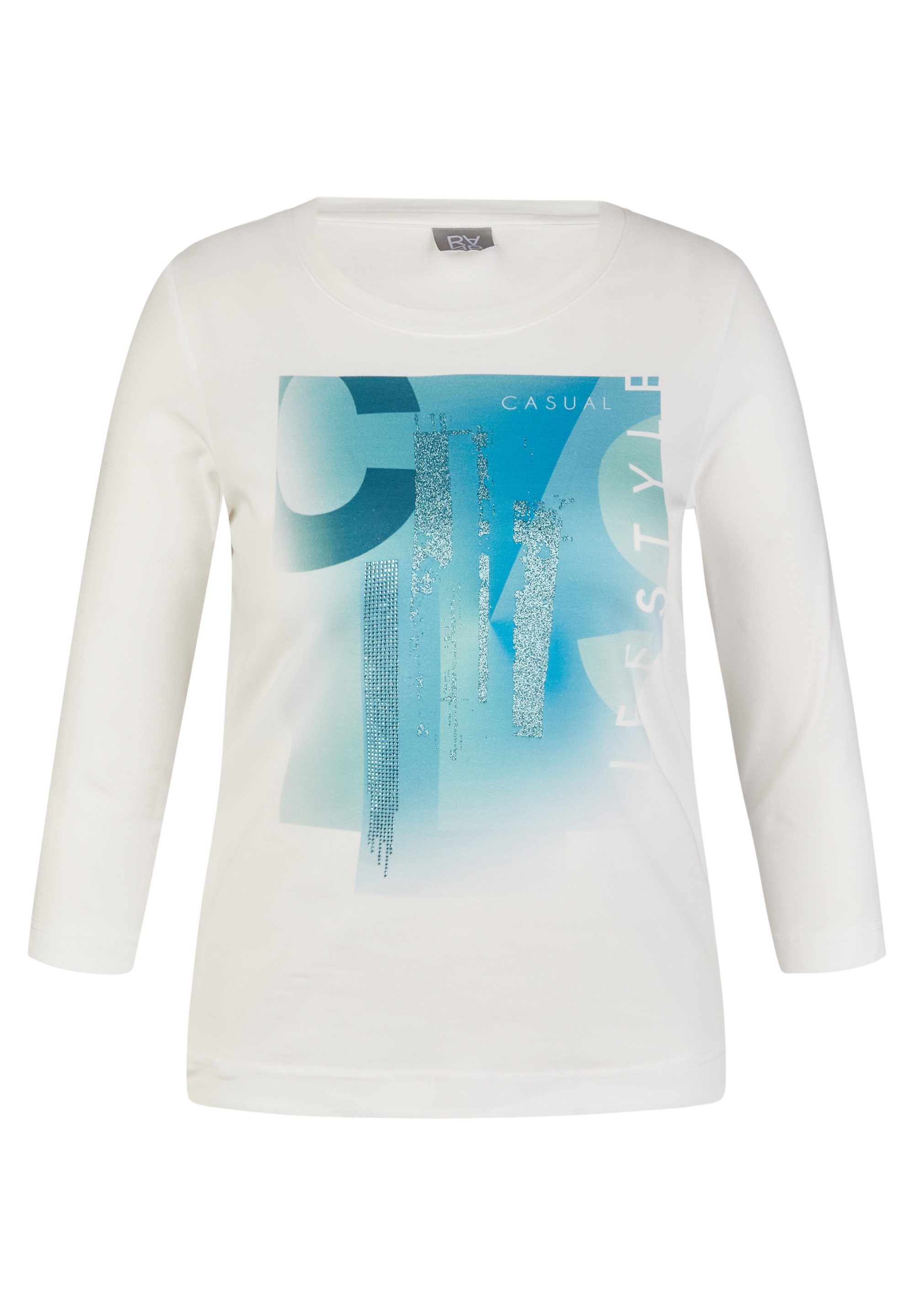 Rabe Shirt met 3/4 mouwen met frontprint