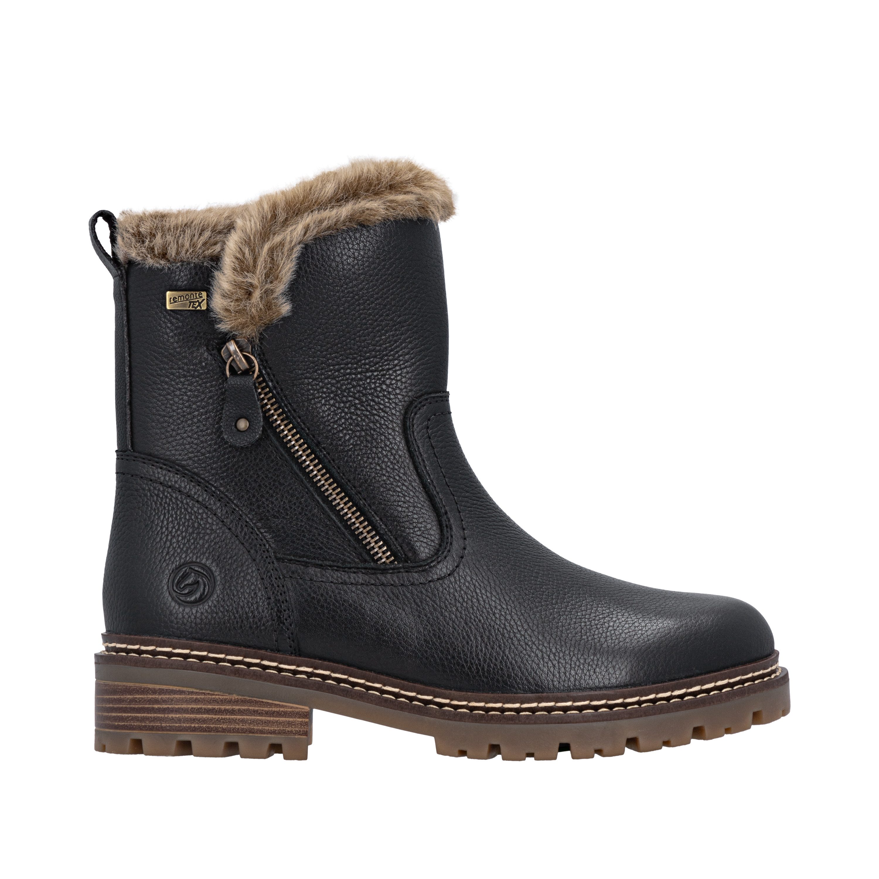 Remonte Winterlaarsjes FIBER-GRIP Winterlaarzen, outdoorboots met scheerwollen voering en TEX-uitvoering