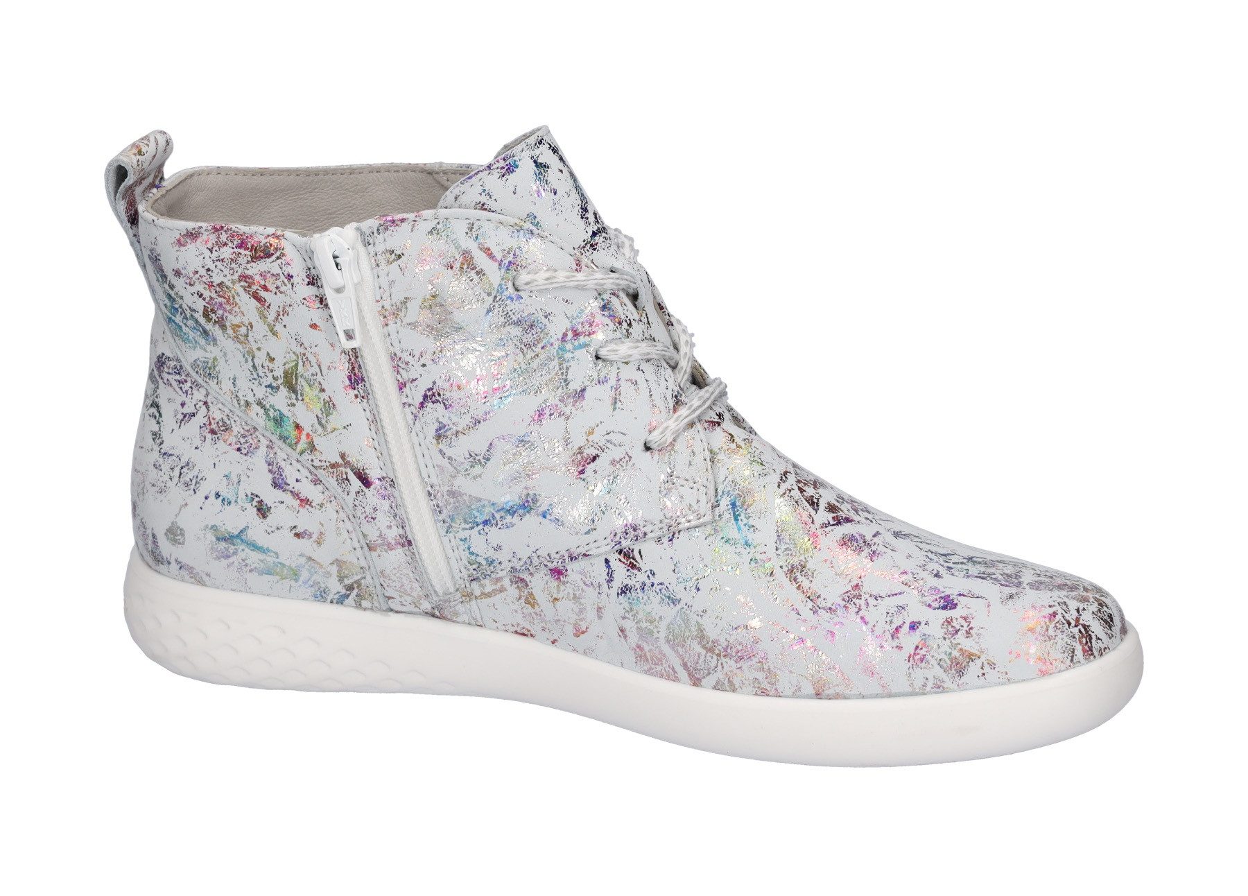 Waldläufer Sneakers H-CLOÉ , veterschoenen, comfortabele schoen, vrijetijdsschoen met metallic-print, breedte h