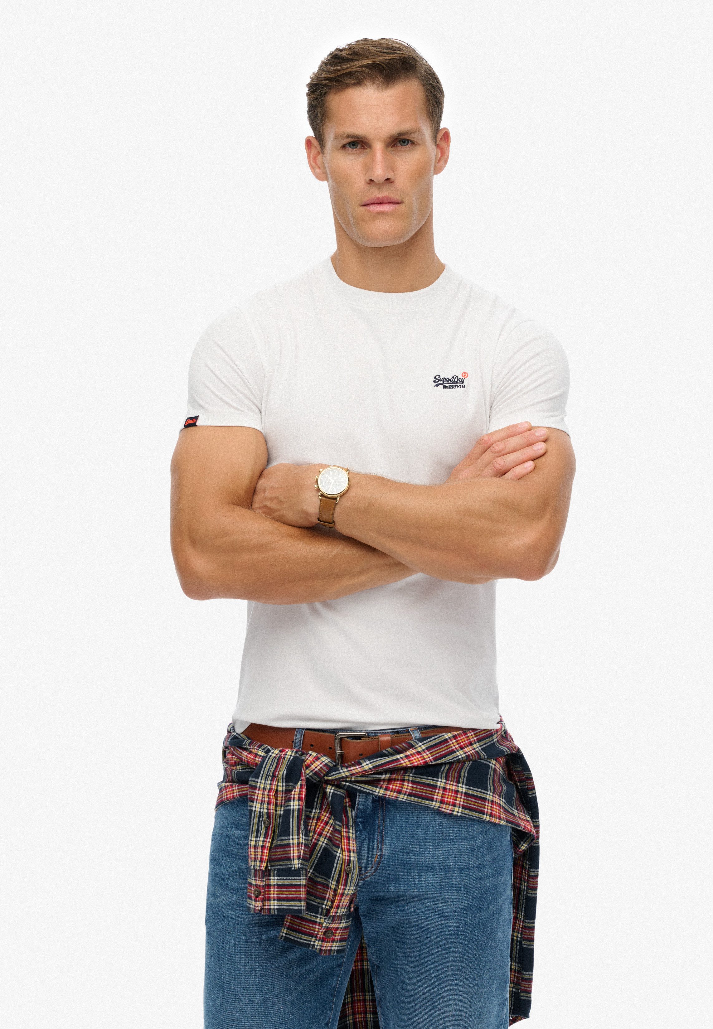 Superdry Shirt met ronde hals ESSENTIAL CONTRAST EMB TEE