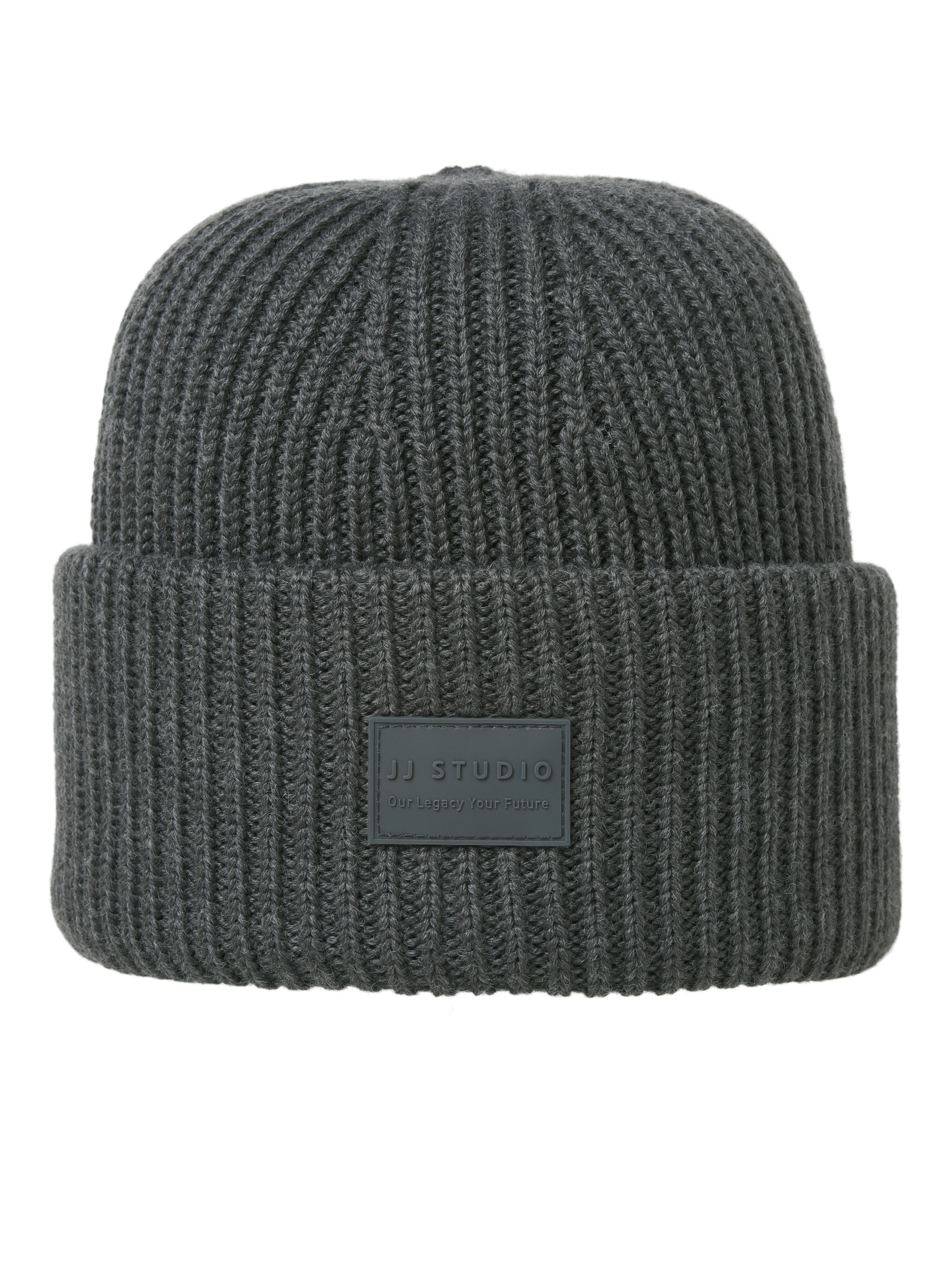 Jack & Jones Beanie JACHAKKAI – Gebreide muts met hoog katoengehalte, riblook