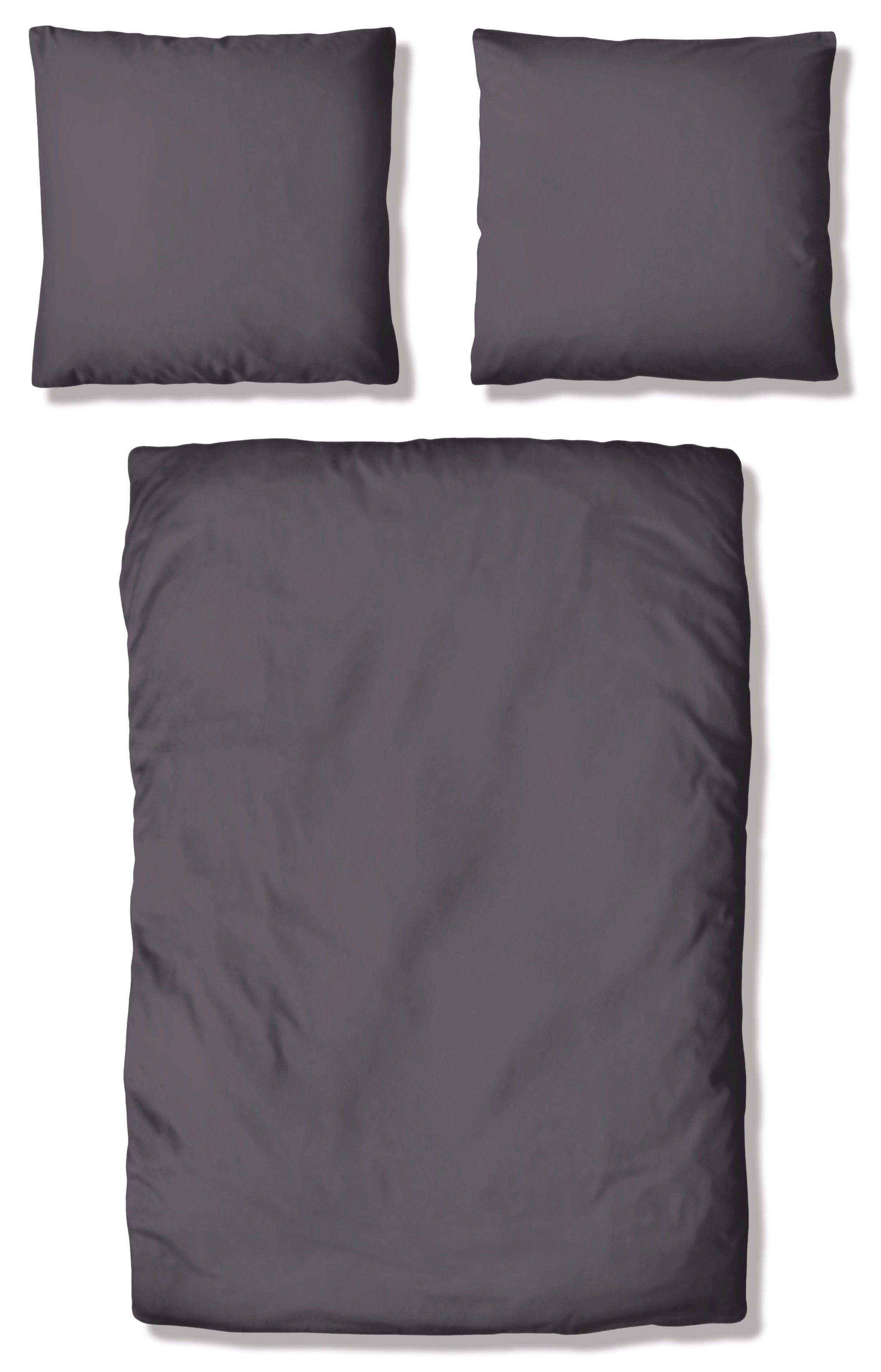 my home Overtrekset Desner Premium kwaliteit, 100 % polyester, zeer zacht, uni, vanaf 135x200 cm