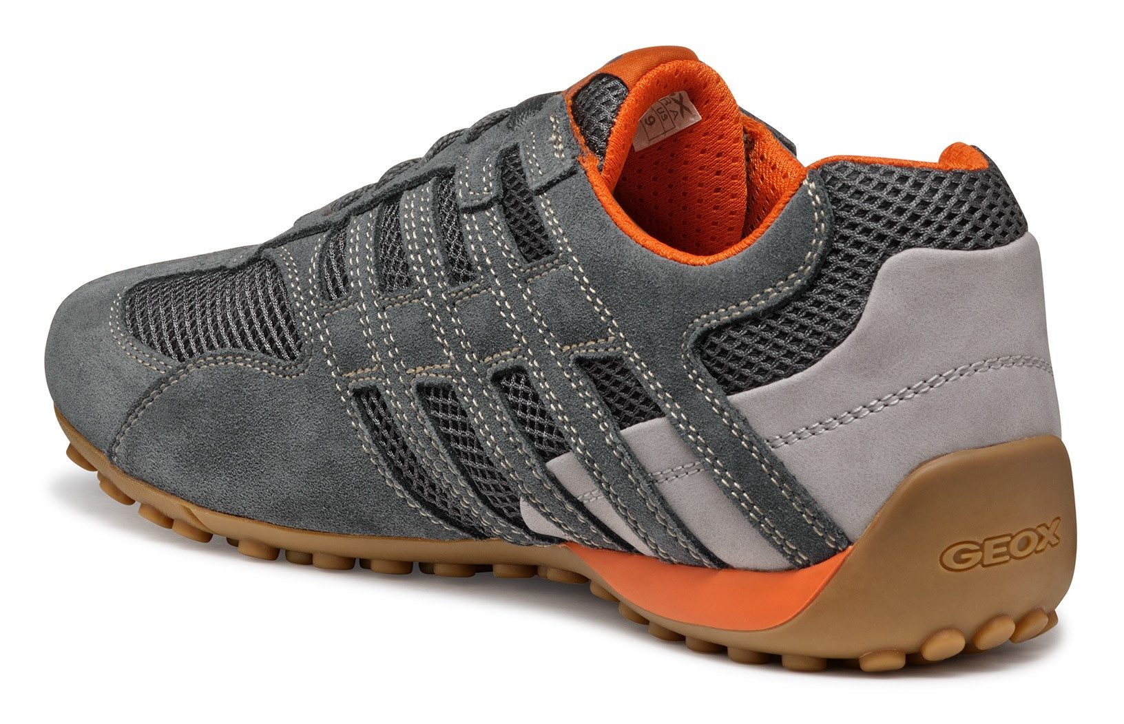 Geox Veterschoenen U SNAKE ORIGINAL , veterschoen, vrijetijdsschoen, trekking sneaker met leren binnenzool