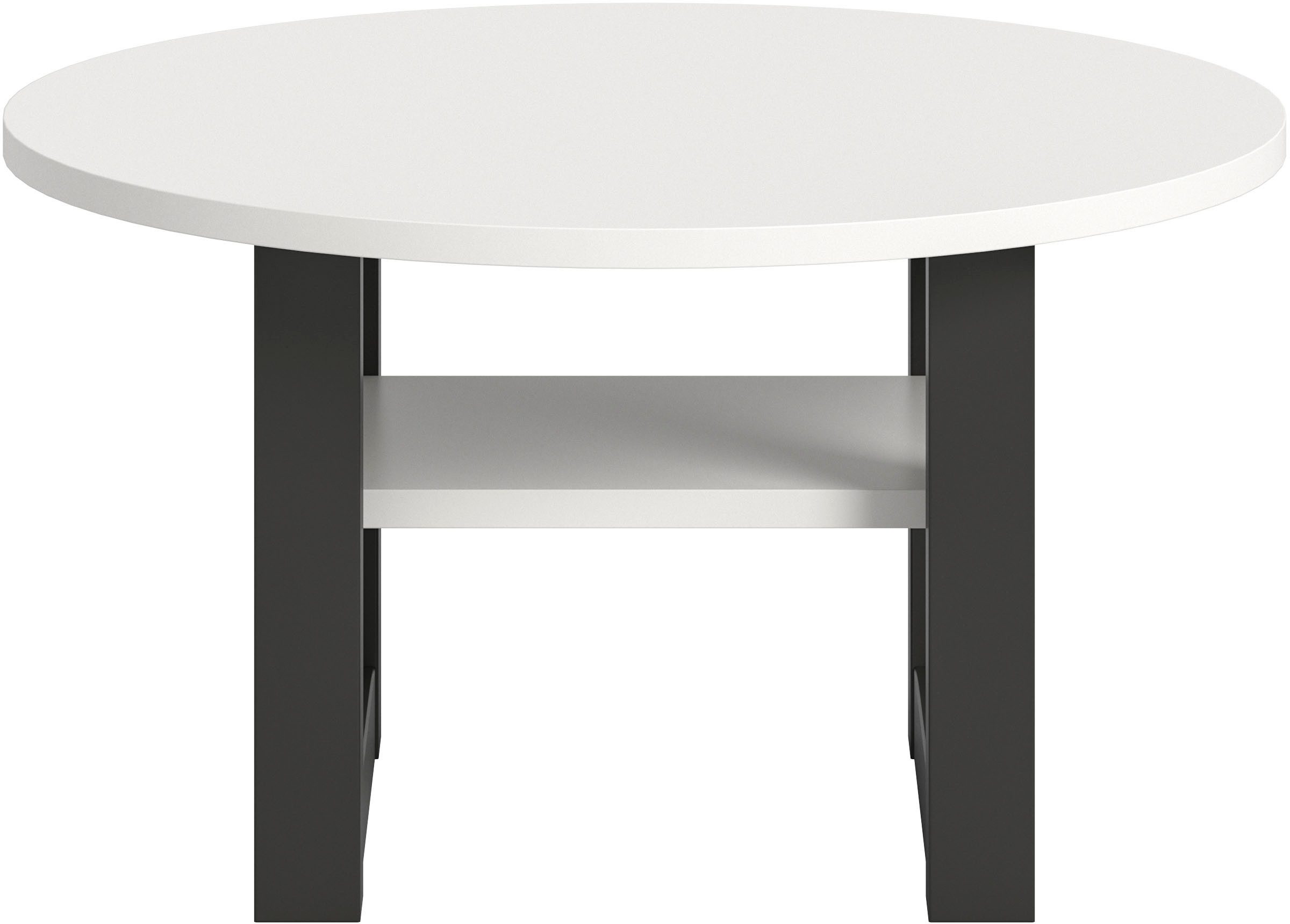 INOSIGN Salontafel Rail, Ø 75 cm, met onderblad, inclusief sledeframe
