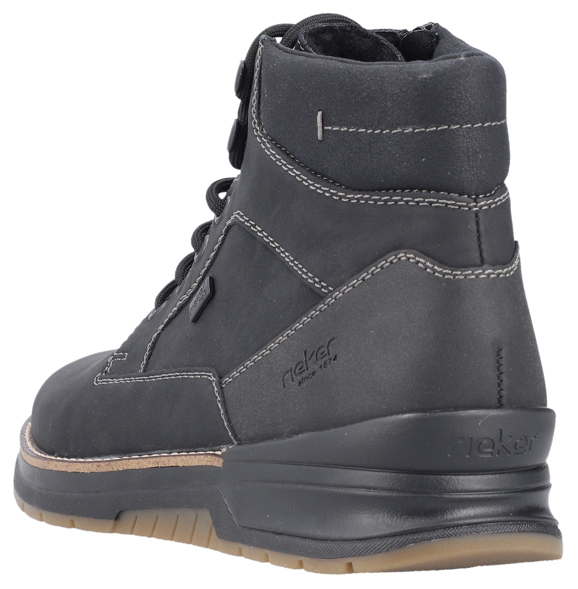 Rieker Winterlaarzen winter-enkellaars, veterschoenen met riekertex-membraan