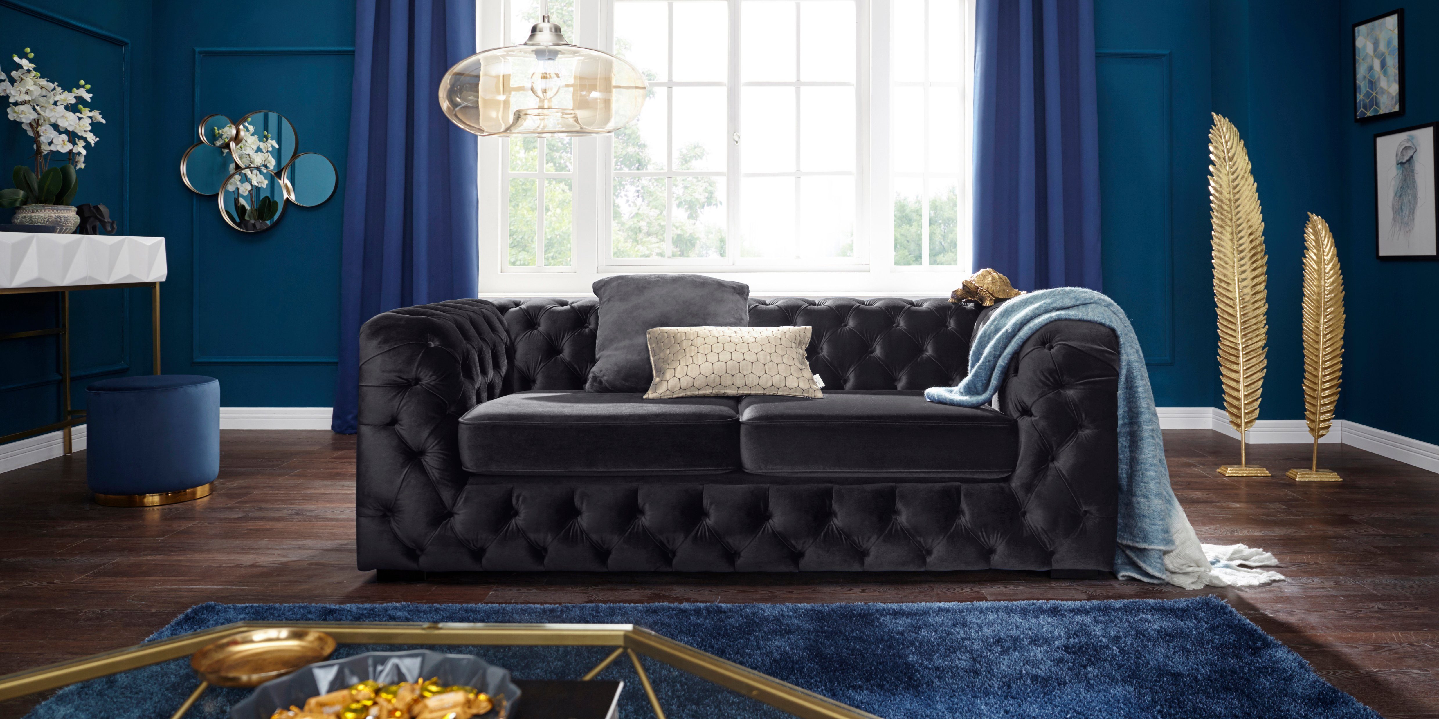 Guido Maria Kretschmer Home&Living Chesterfield-bank Kalina met klassieke chesterfield-capitonnage