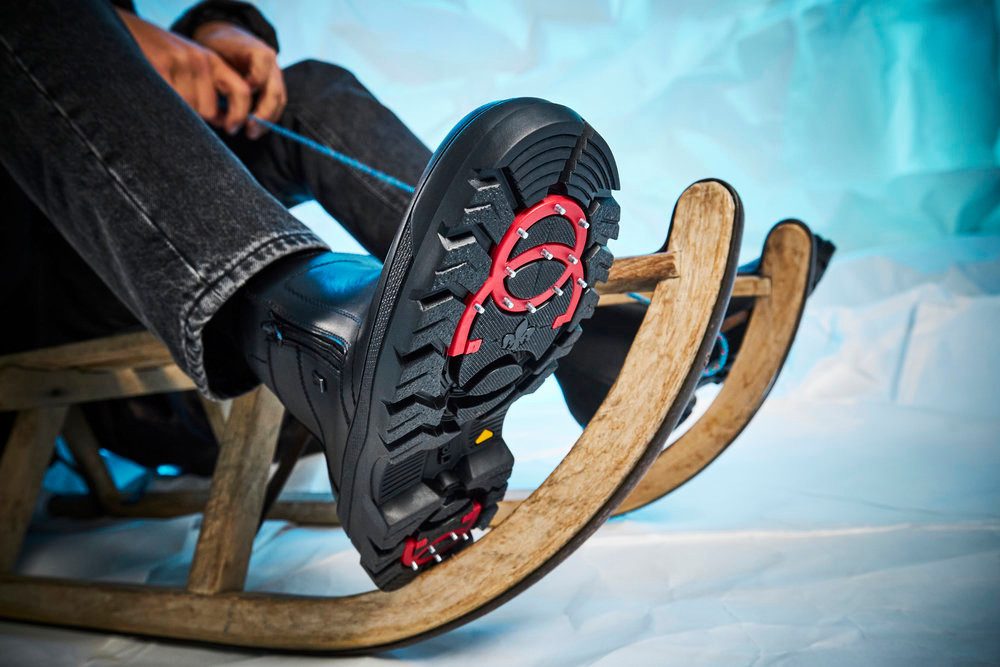 Rieker Winterlaarsjes Flip Grip winter boots with tex and foldable spikes on the sole