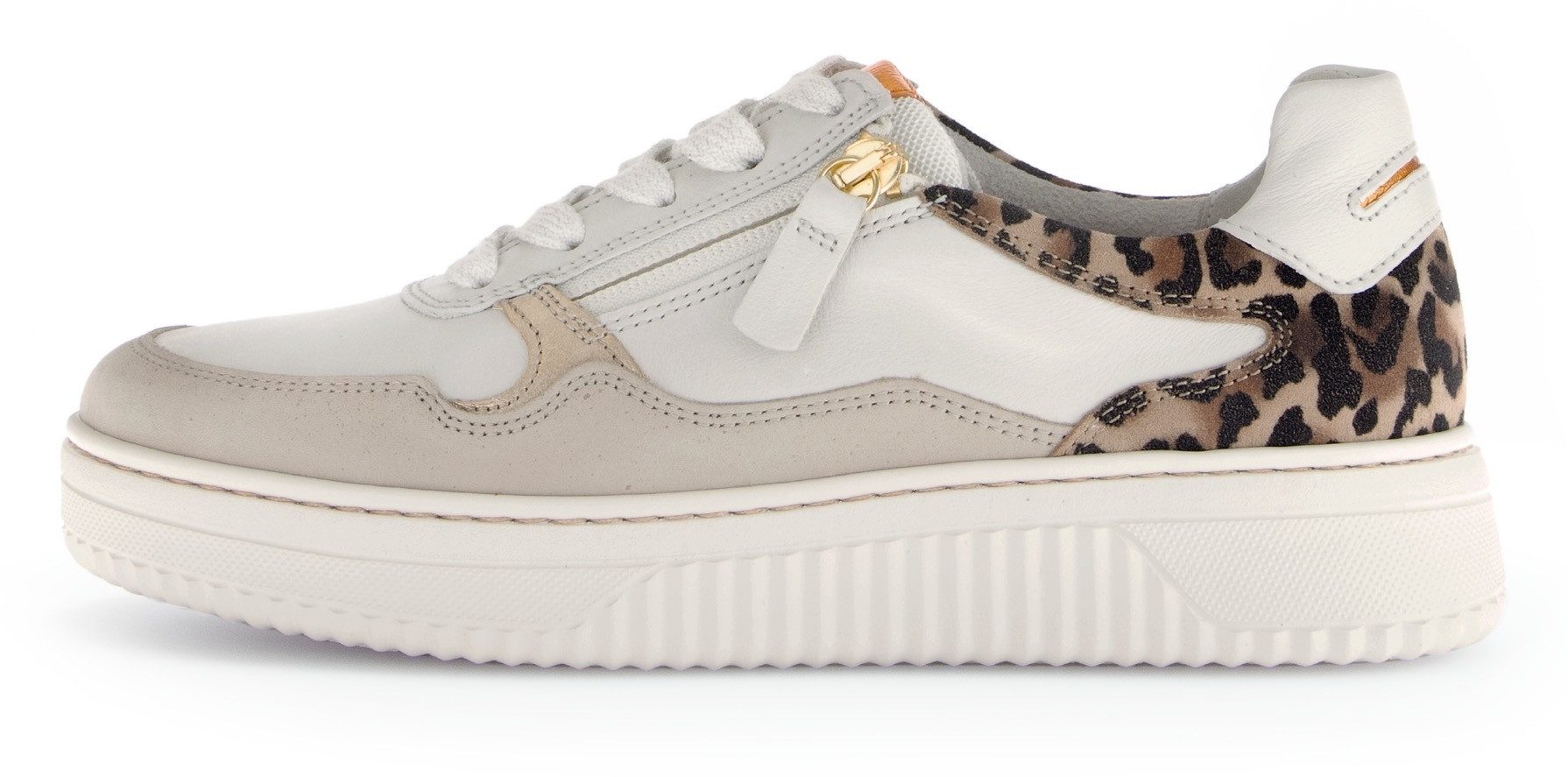 Gabor Plateausneakers , vrijetijdsschoen, halfschoen, veterschoen met contrastafwerking, breedte k