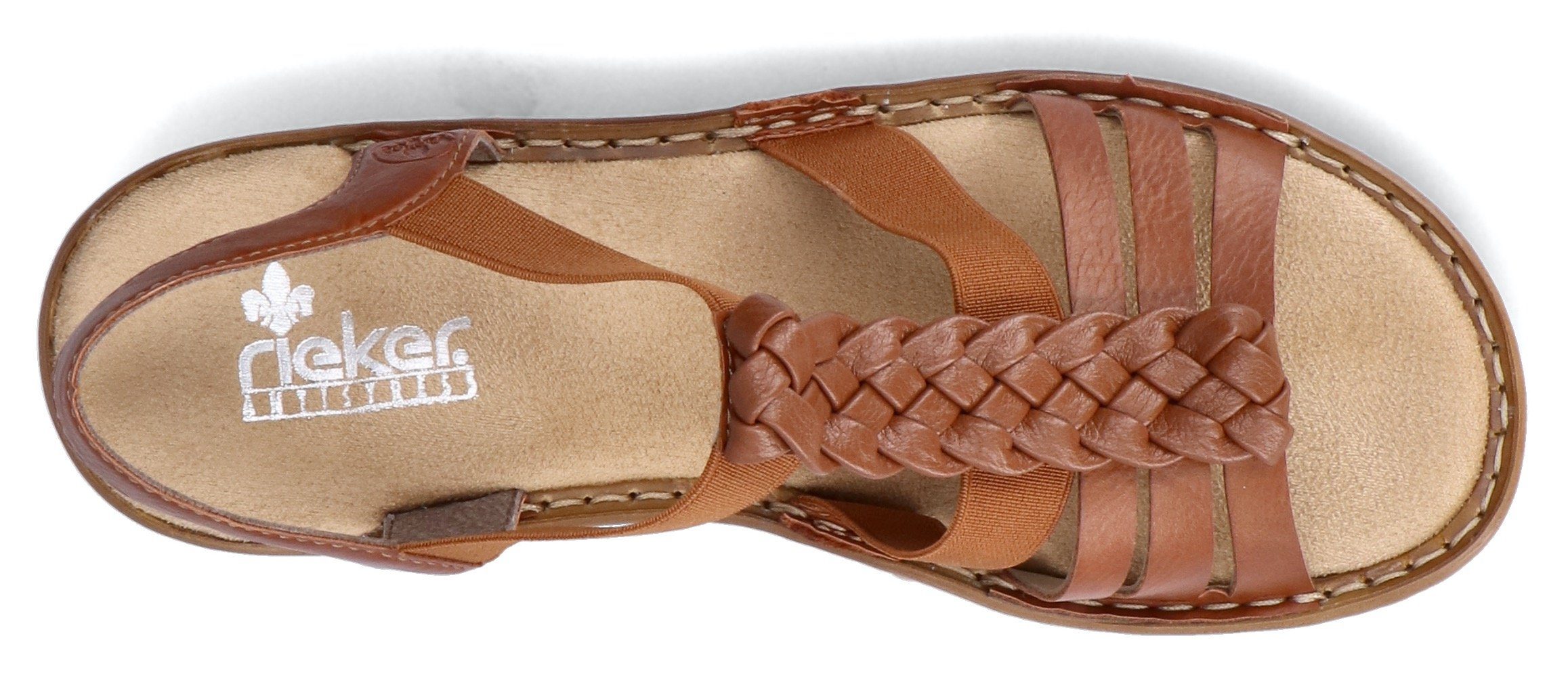 Rieker Sandalen zomerschoen, sandaal, sleehak, met stretchbanden