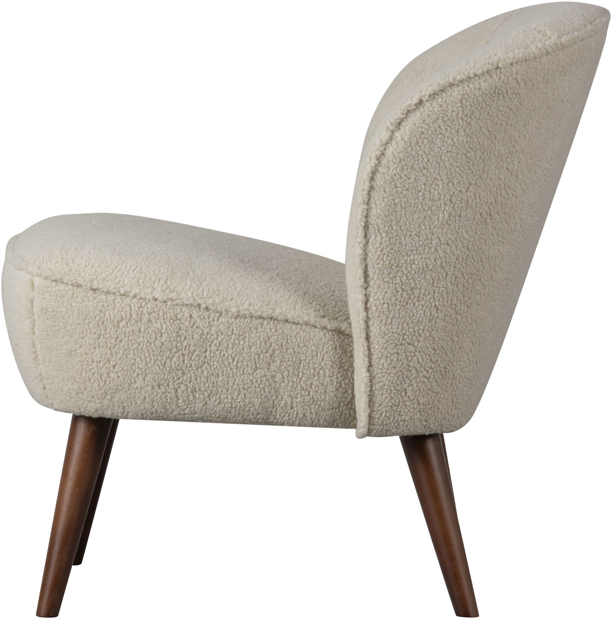 WOOOD Fauteuil Sara zacht gepolsterd, 4-poots onderstel, h 71 cm x b 59 cm