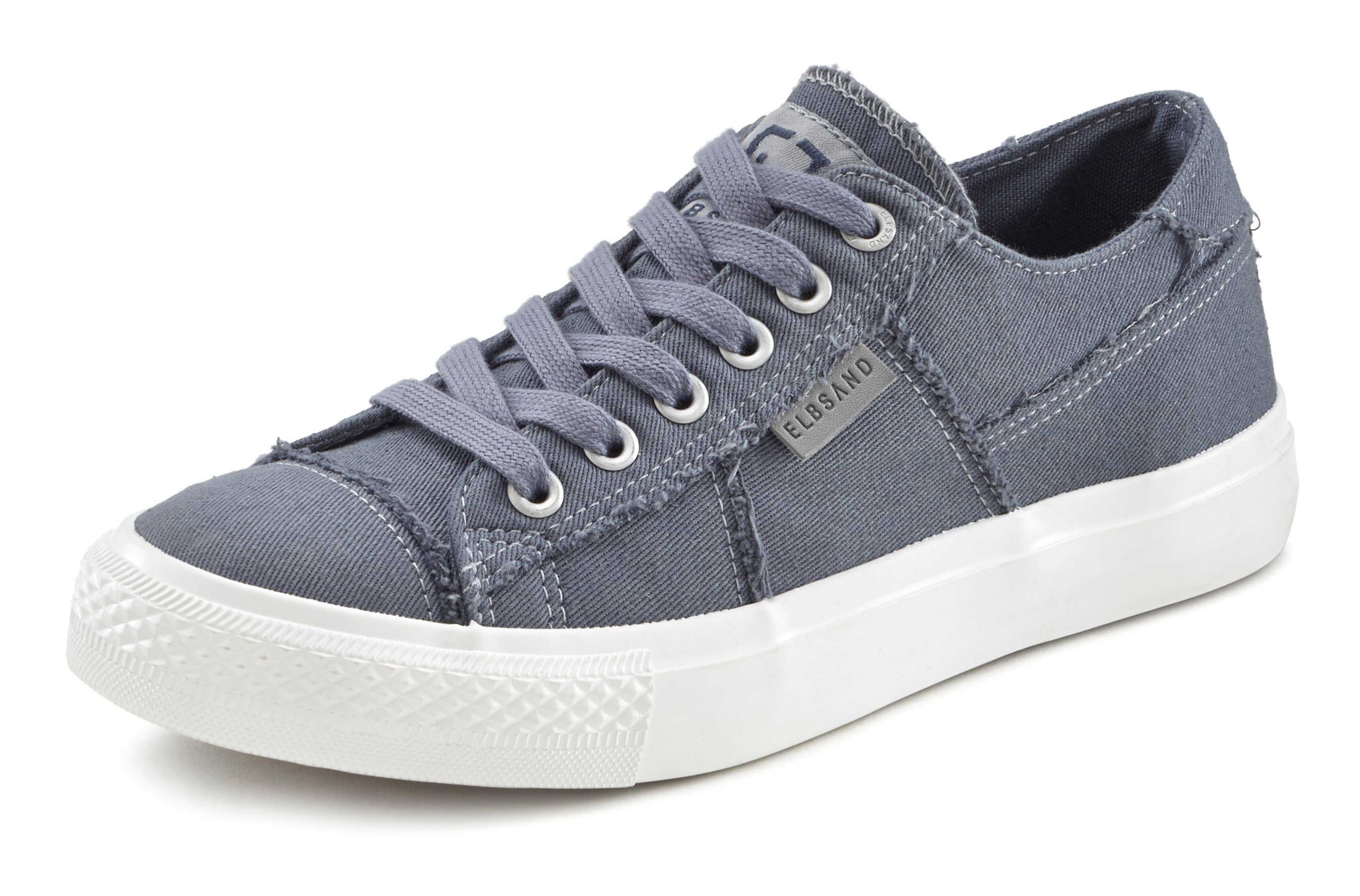 Elbsand Sneakers Veterschoen, vrijetijdsschoen van textiel, used-look VEGAN