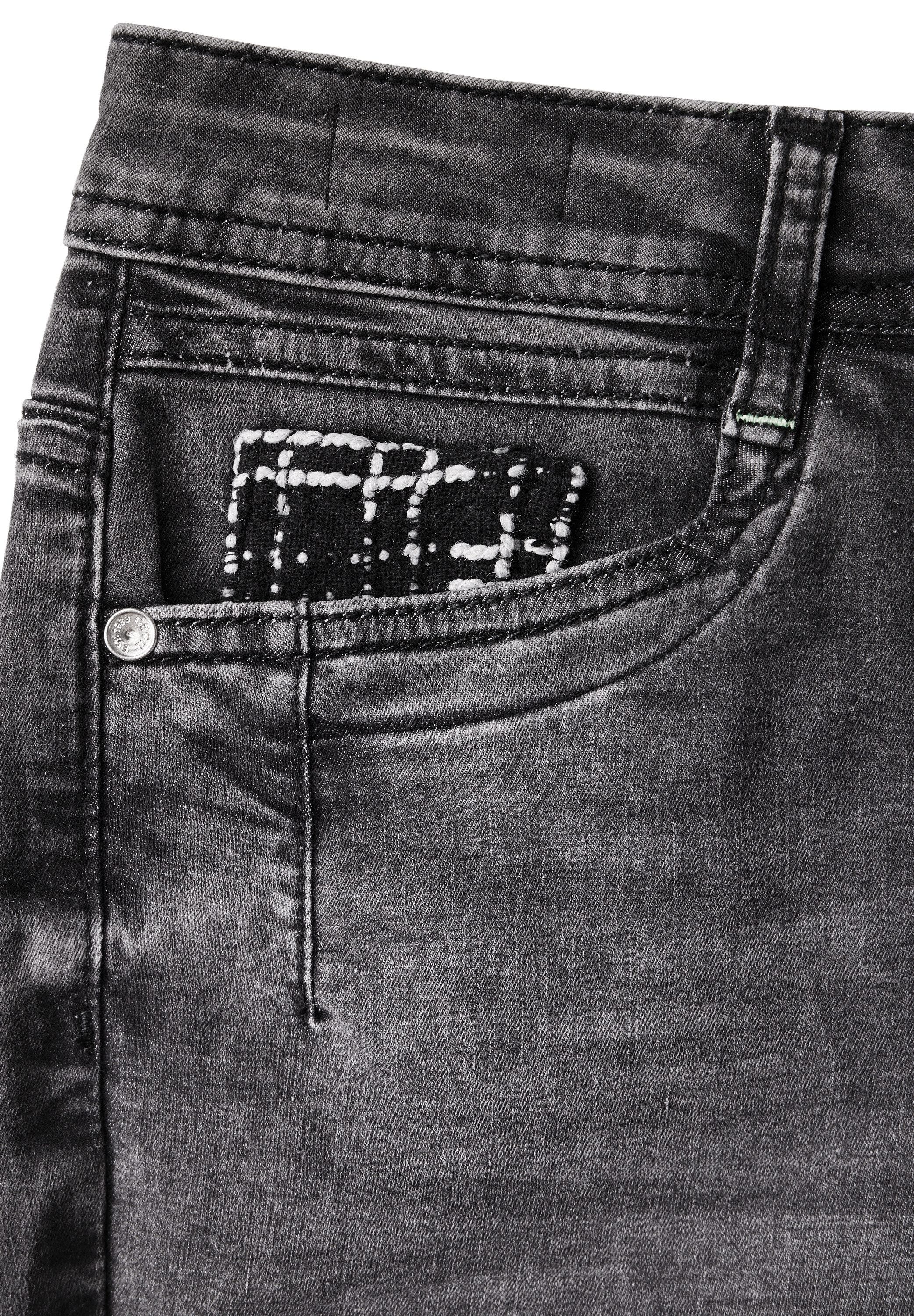 Cecil Regular fit jeans Stijl Scarlett in mooie basic wassing