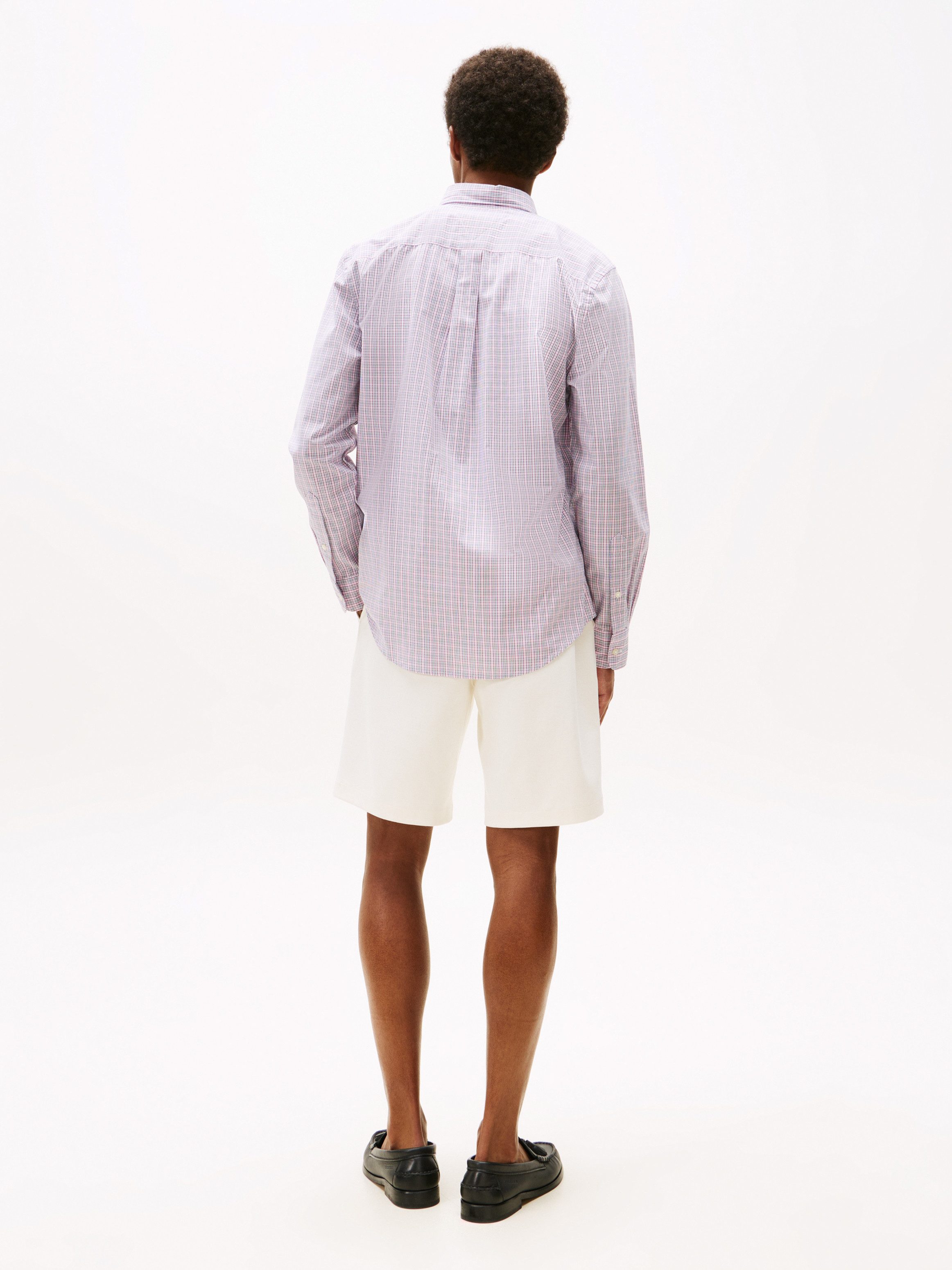 Tommy Hilfiger Overhemd met lange mouwen FLEX POPLIN SMALL TARTAN SHIRT