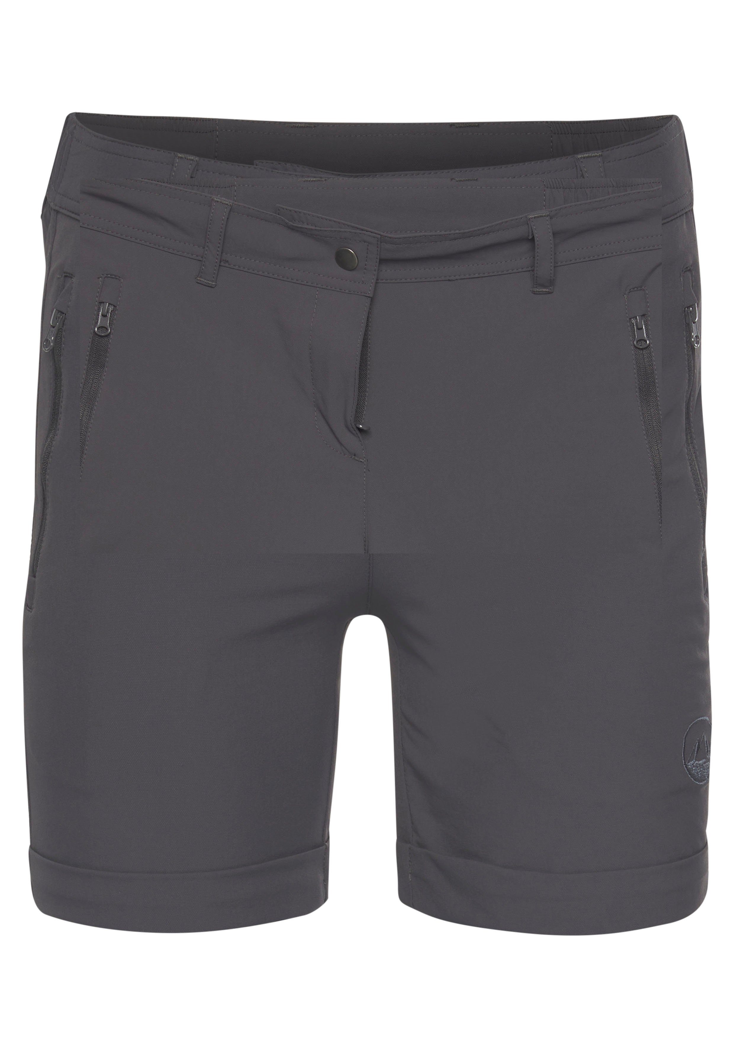 Polarino Trekkingshorts van elastisch functioneel materiaal