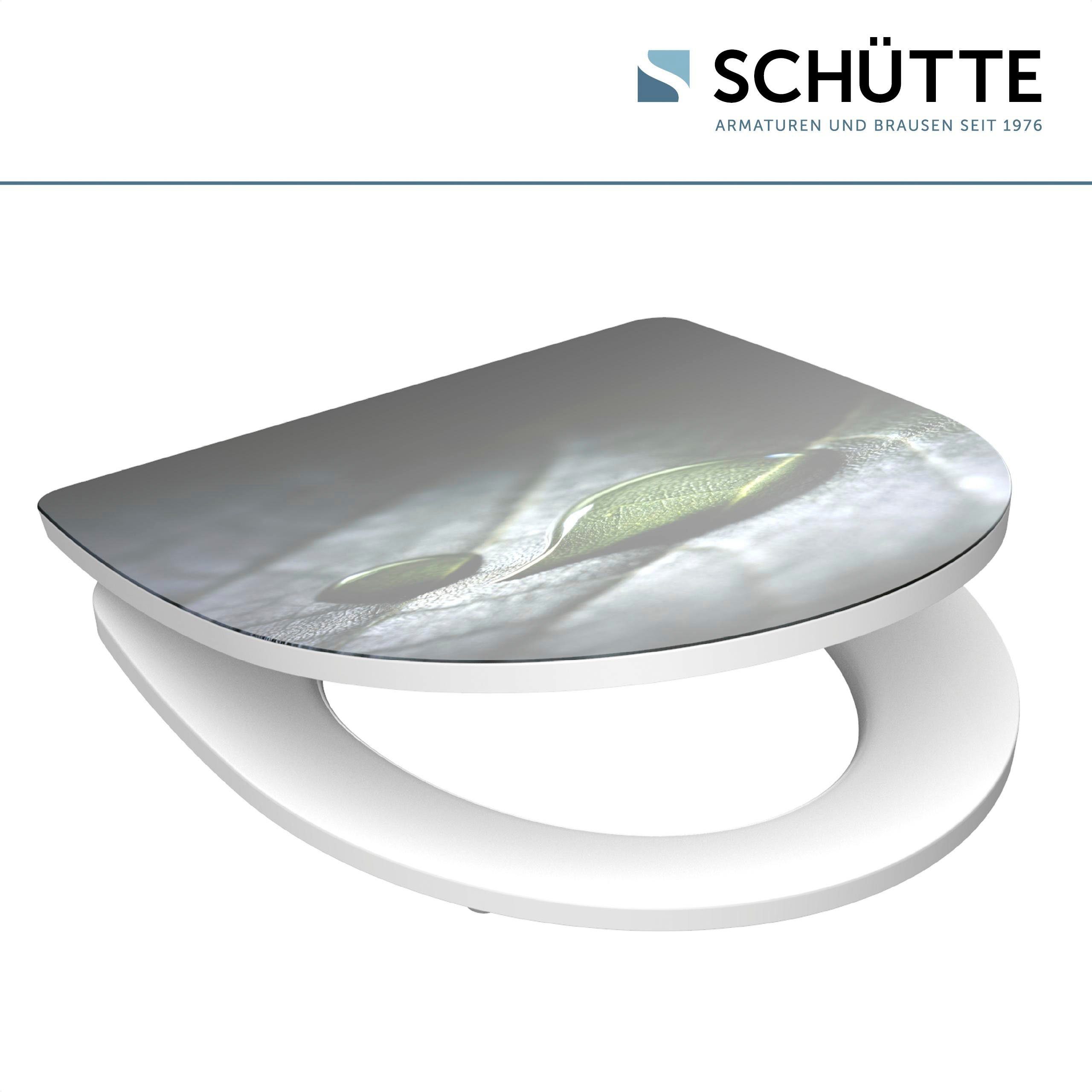 Schütte Toiletzitting Raindrop Duroplast, met softclosemechanisme en snelsluiting, High gloss