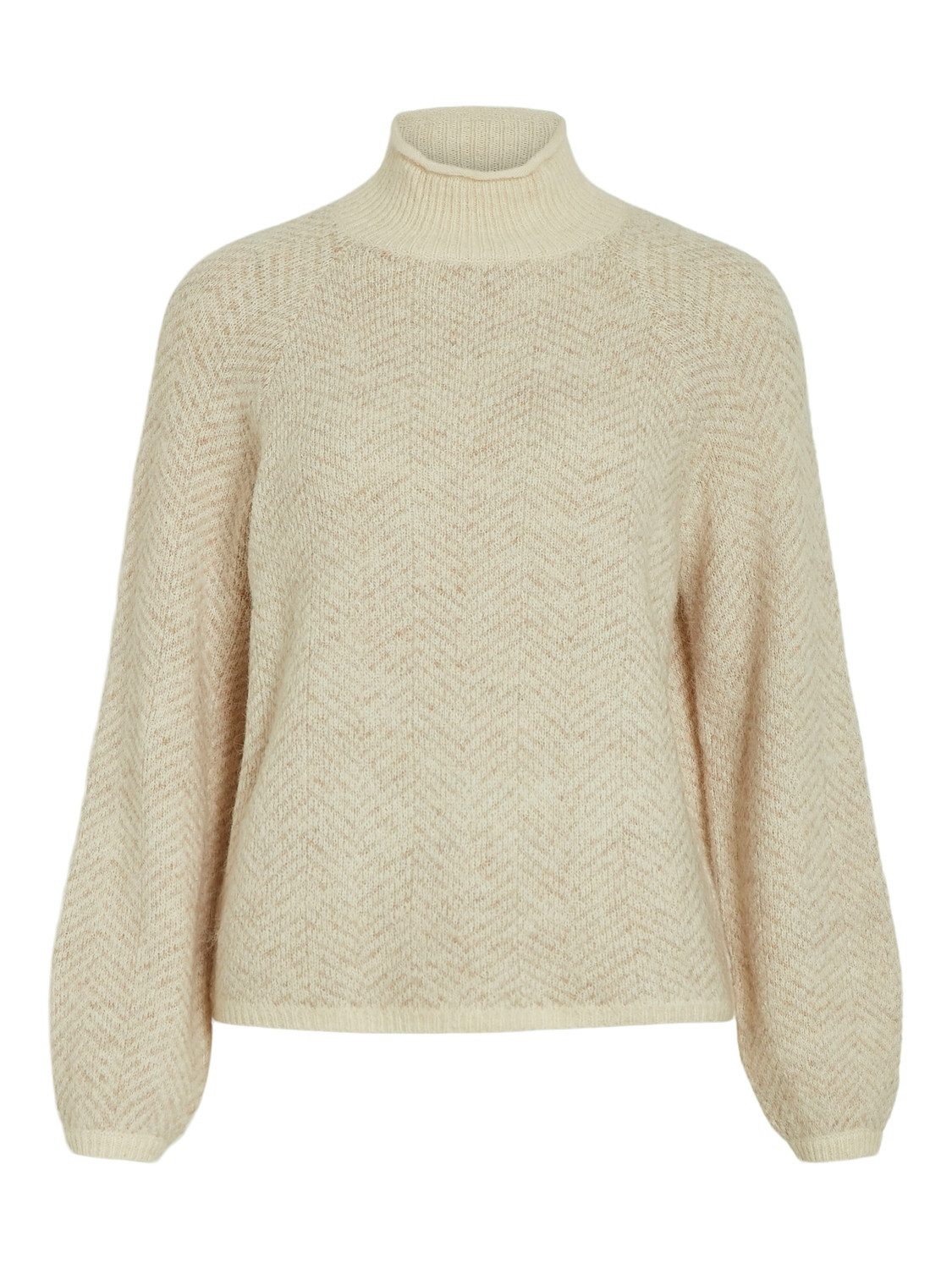 Vila Trui met staande kraag VILORY HIGH NECK L/S KNIT TOP - NOOS