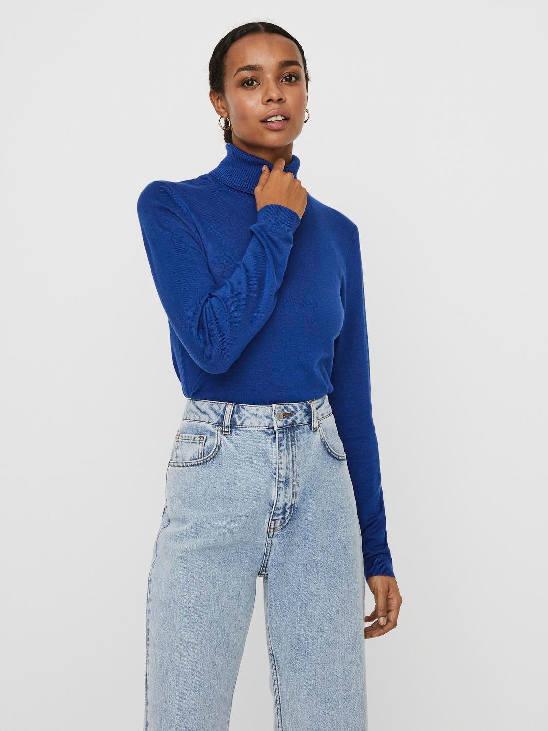 Vero Moda Coltrui VMGLORY LS ROLLNECK BLOUSE GA NOOS