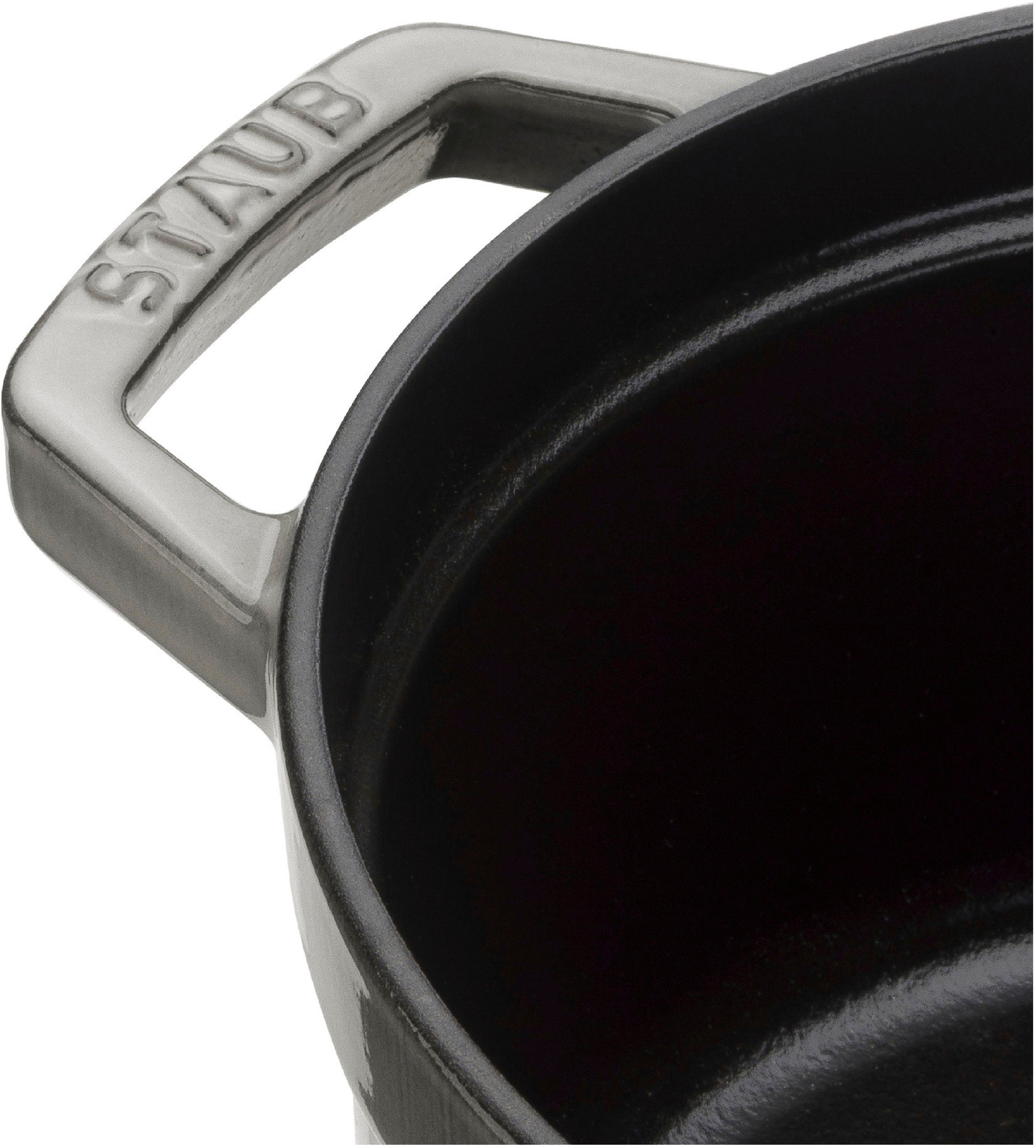 Staub Braadpan Cocotte robust, duurzaam, perfecte hitteverdeling, aroma-regendeksel (1-delig)