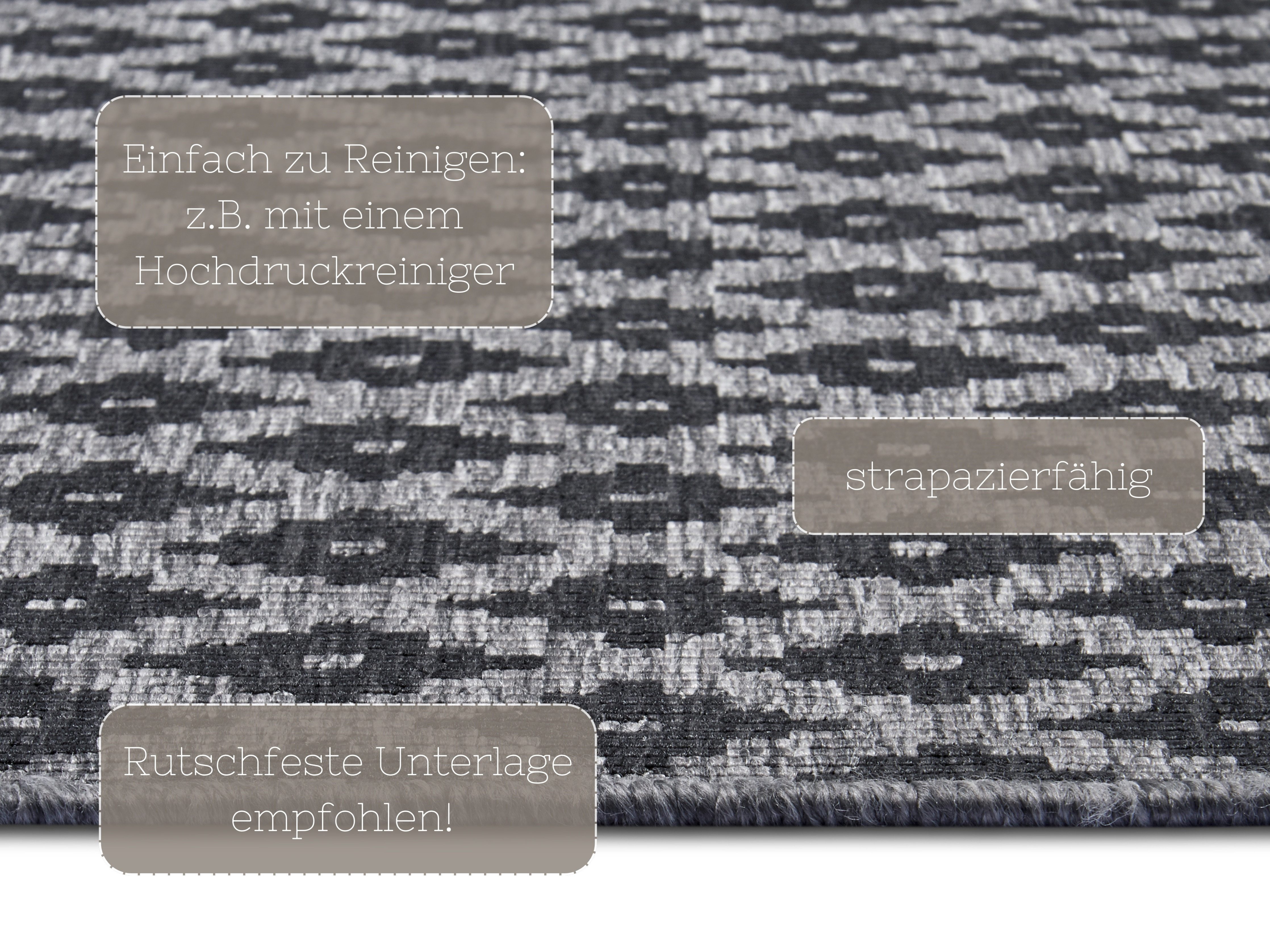 NORTHRUGS Vloerkleed Nizza omkeerbaar tapijt Binnen- en buitengebruik, weerbestendig, balkon, loper, woonkamer, waterbestendig