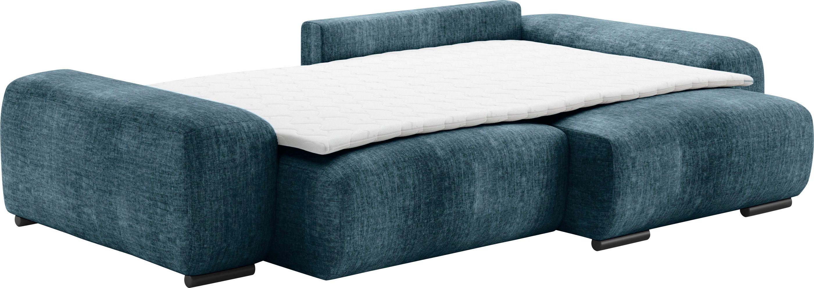 Mr. Couch Hoekbank Sundance II Doorlopende slaper met EasyBett-slaapfunctie, bedlade