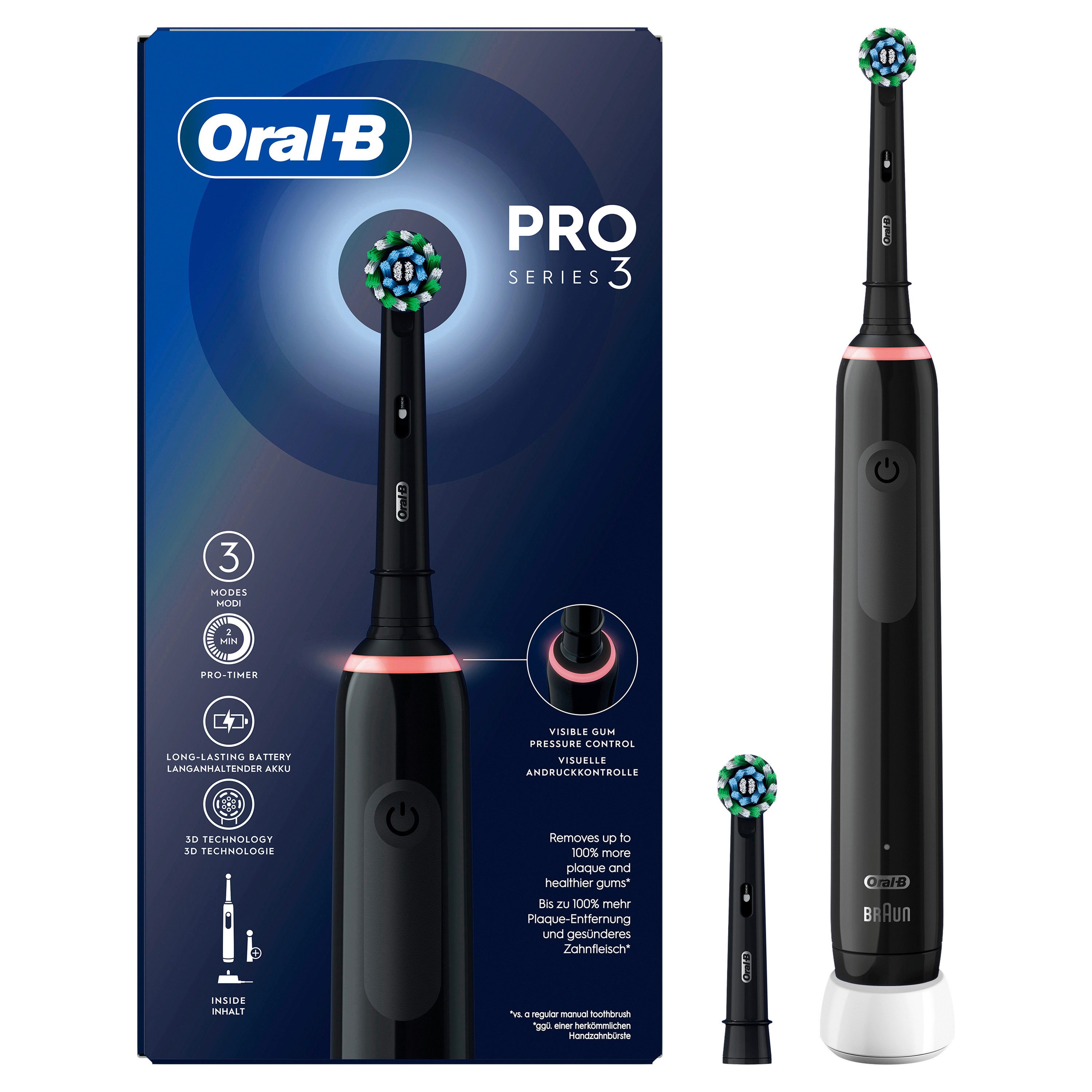 Oral B Elektrische tandenborstel Pro 3 3000 3 poetsmodi