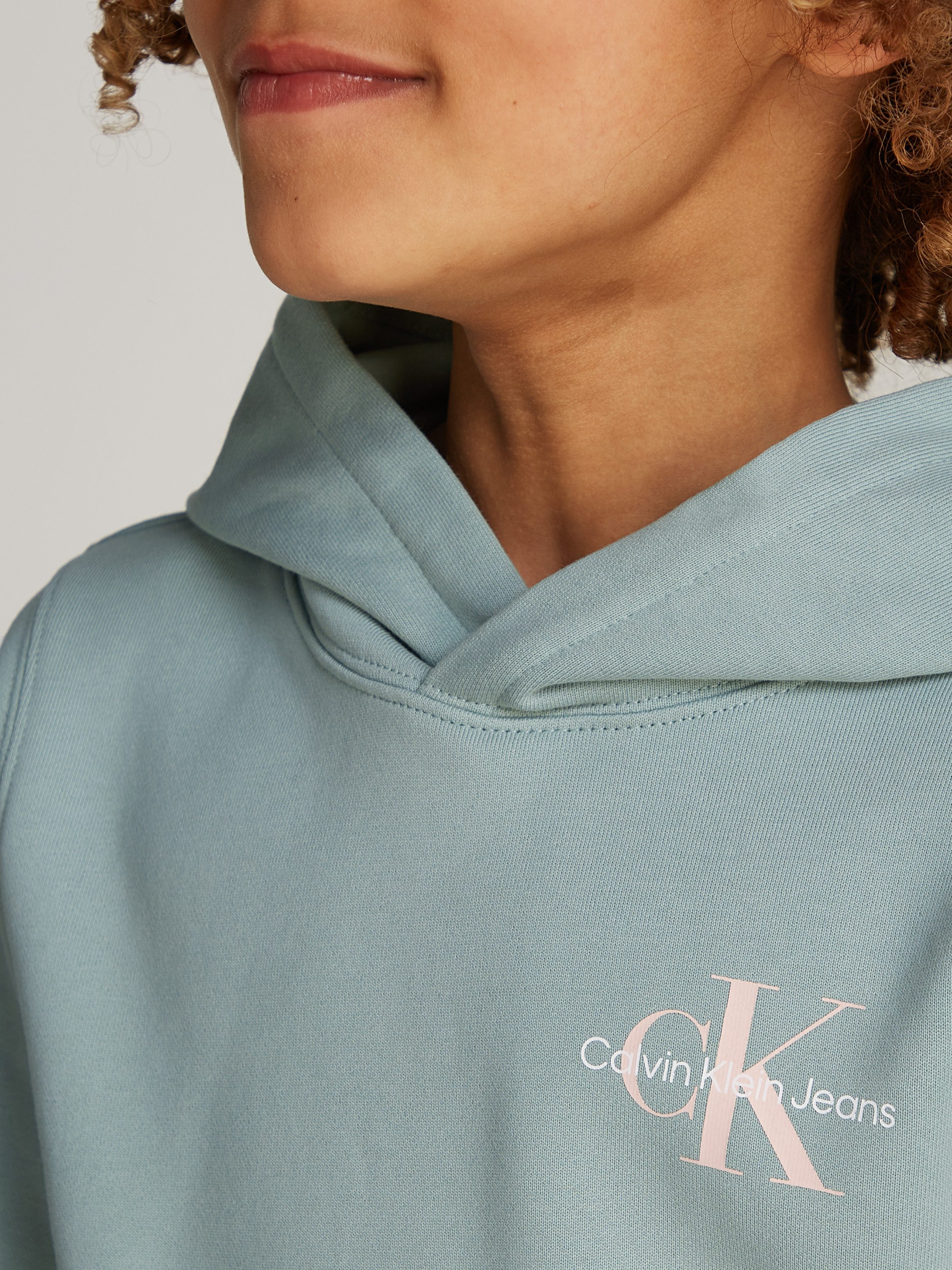 Calvin Klein Hoodie SMALL MONOGRAM HOODIE voor kinderen tot 16 jaar en met logo-opdruk