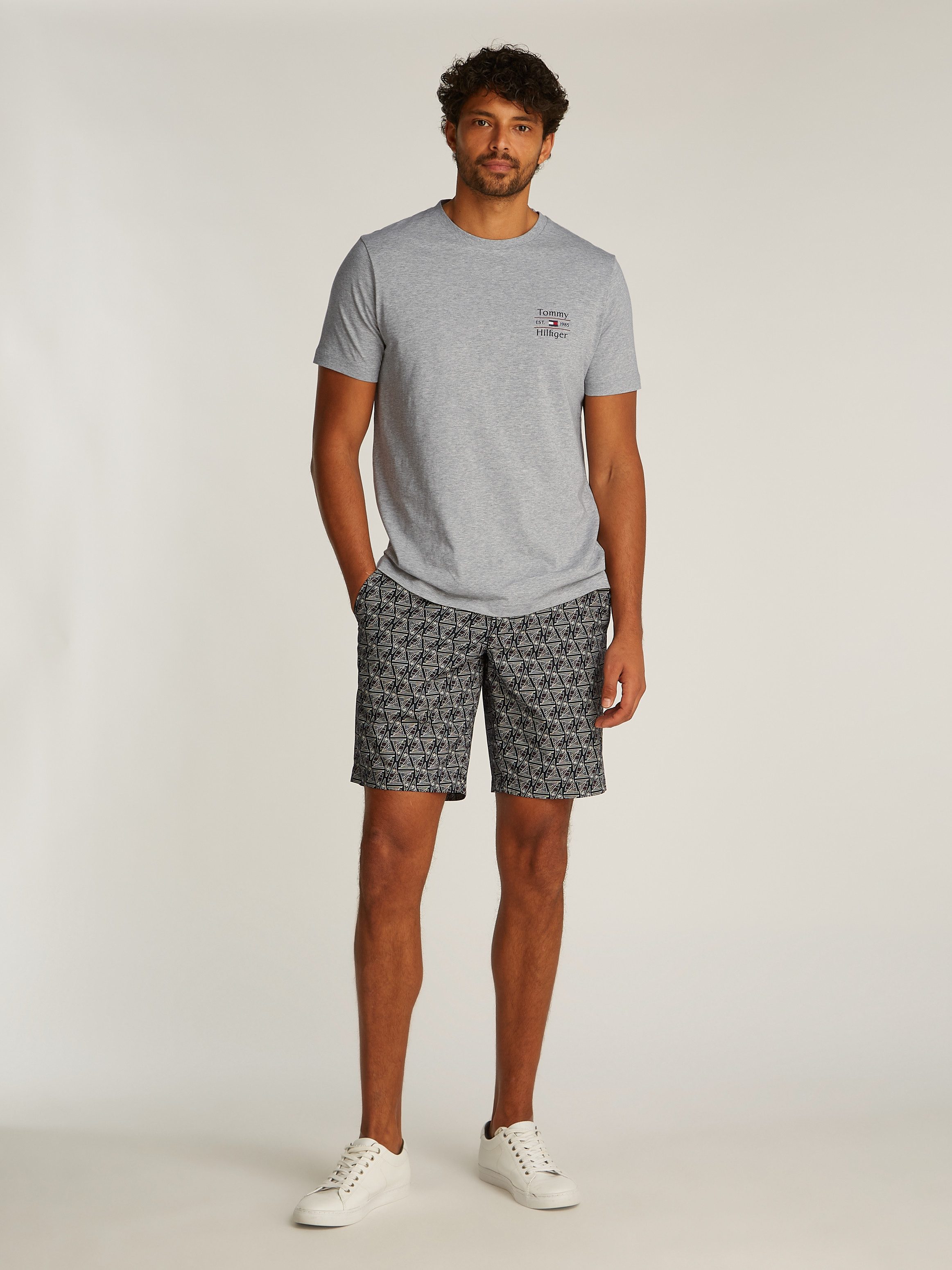 Tommy Hilfiger Shirt met ronde hals HILFIGER STACK TEE