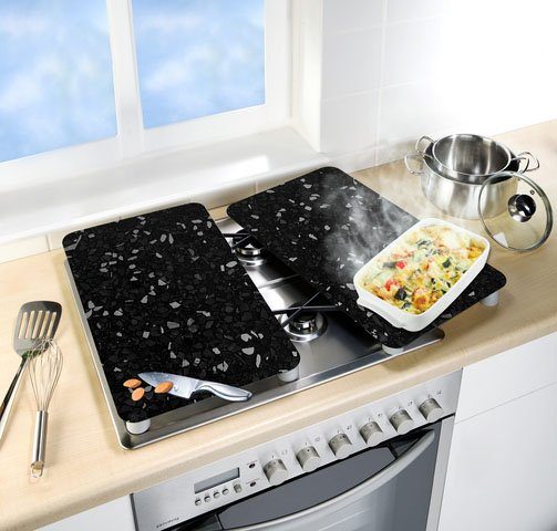 WENKO Kookplaatdeksel Universeel model Terrazzo (set, 2-delig)