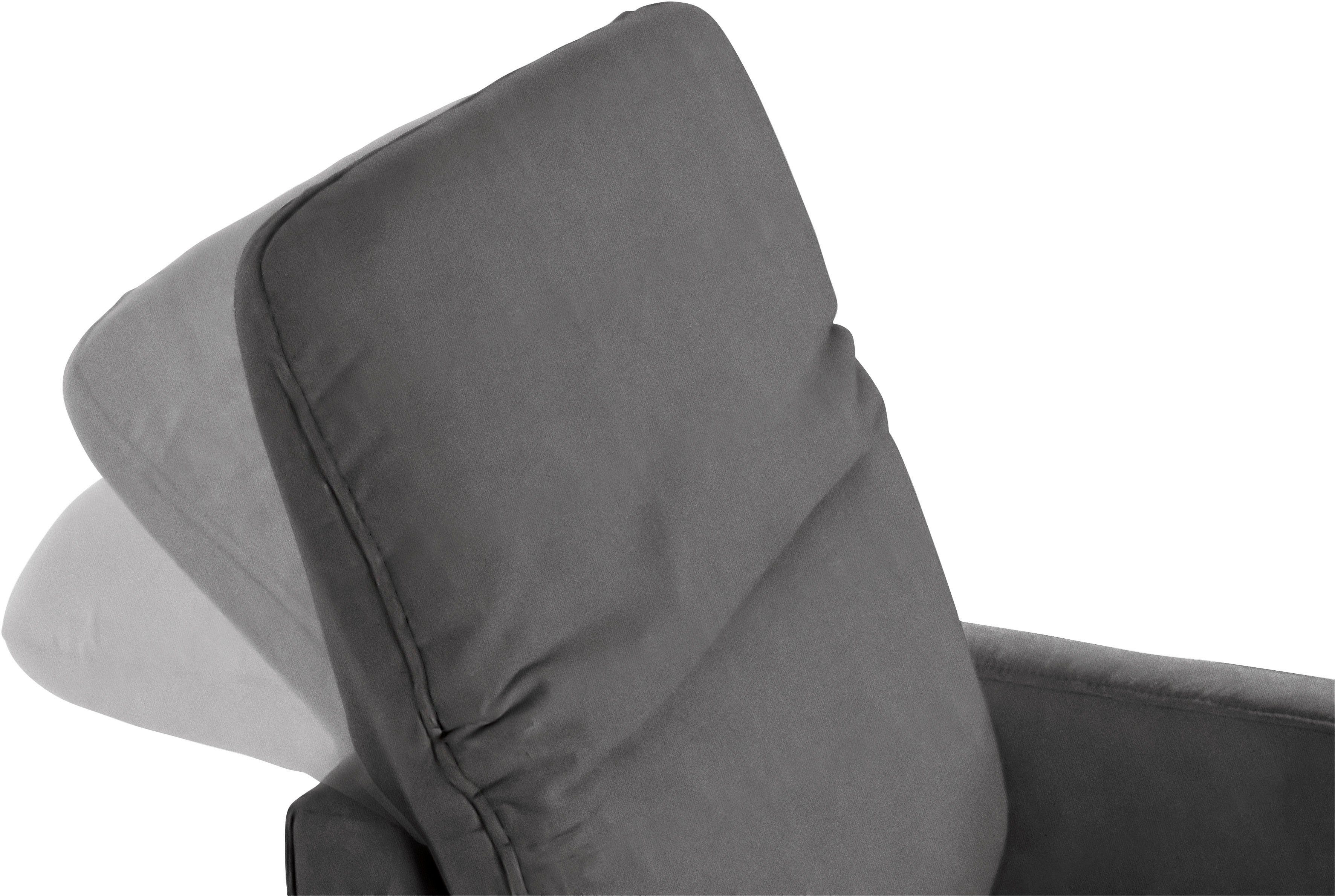 sit&more Draaibare fauteuil GIZEH met verstelbare hoofdsteun, met binnenvering