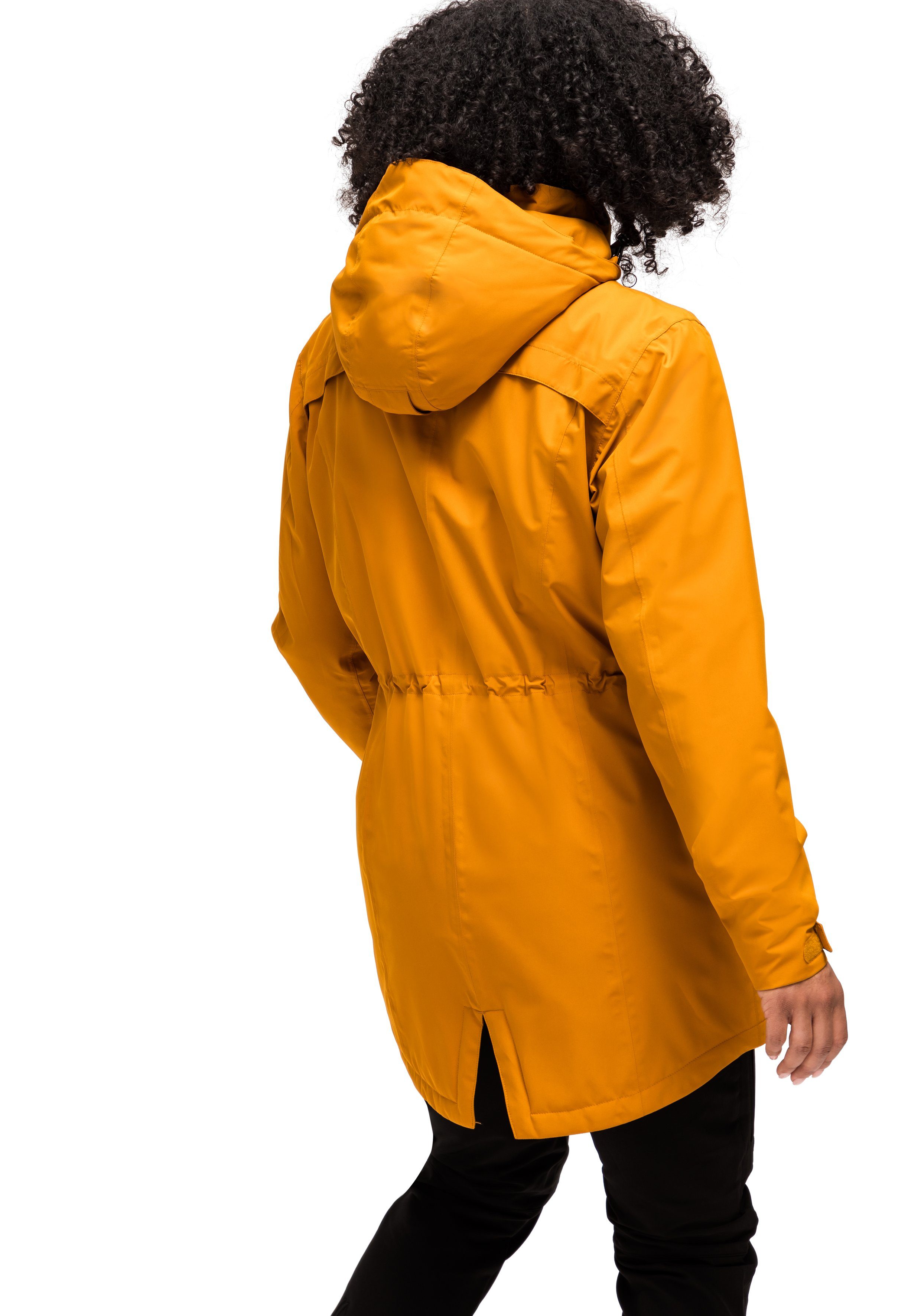 Maier Sports Outdoorjack Liselotte Dames mantel, ademend waterdicht, gewatteerde jas met capuchon